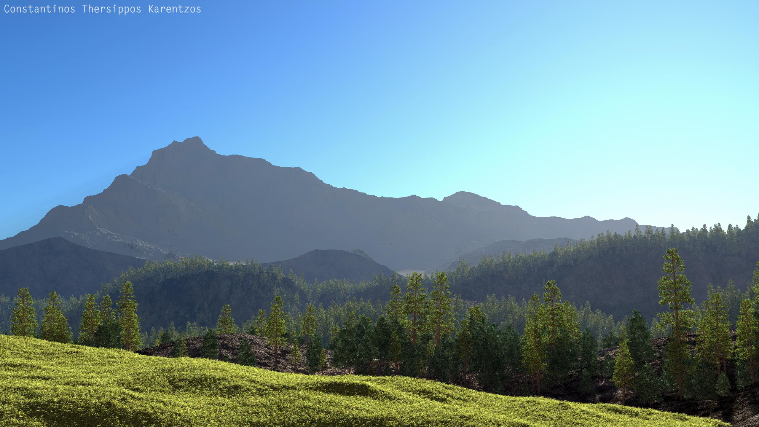 2560x1440 Forest Scene wallpaper. Forest Scene