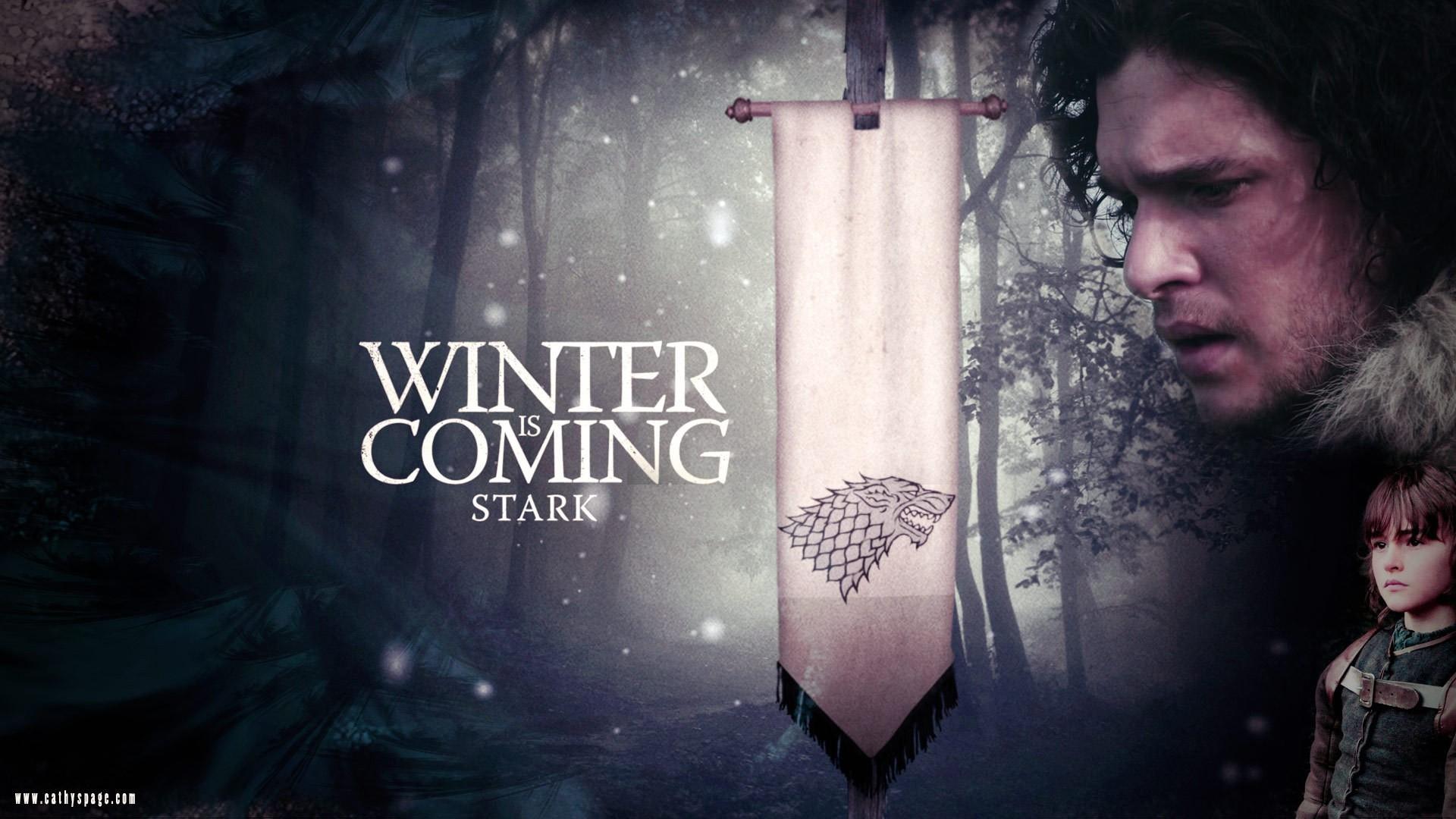 1920x1080 Game Of Thrones, House Stark, Sigils, Jon Snow, Brandon Stark, Kit Harington Wallpaper HD / Desktop and Mobile Background
