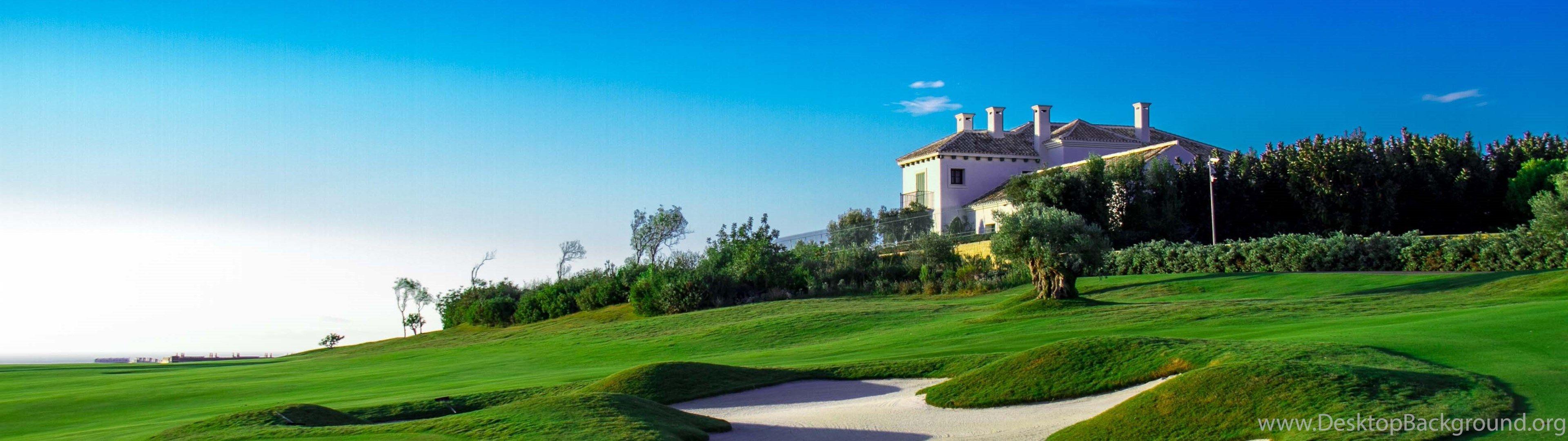 3840x1080 Golf Course Wallpaper Desktop Desktop Background