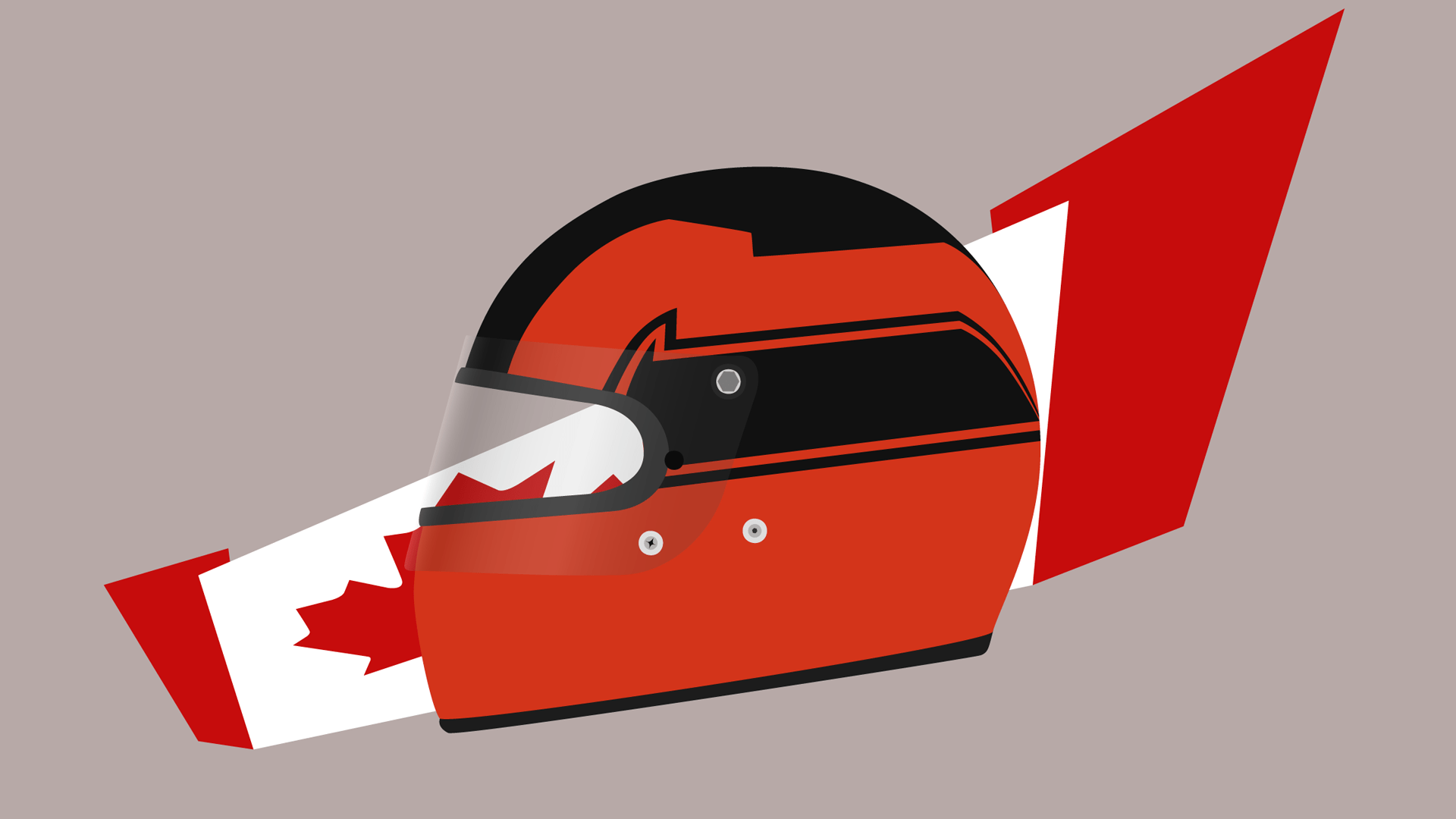 1920x1080 Design: Gilles Villeneuve's 1980 helmet