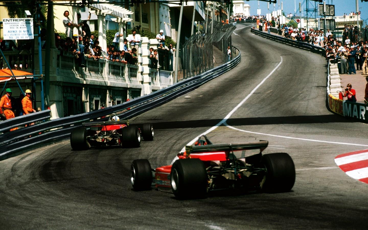 1440x900 ferrari formula one monaco 1979 gilles villeneuve villeneuve jody sheckter 1440x900 wallpaper