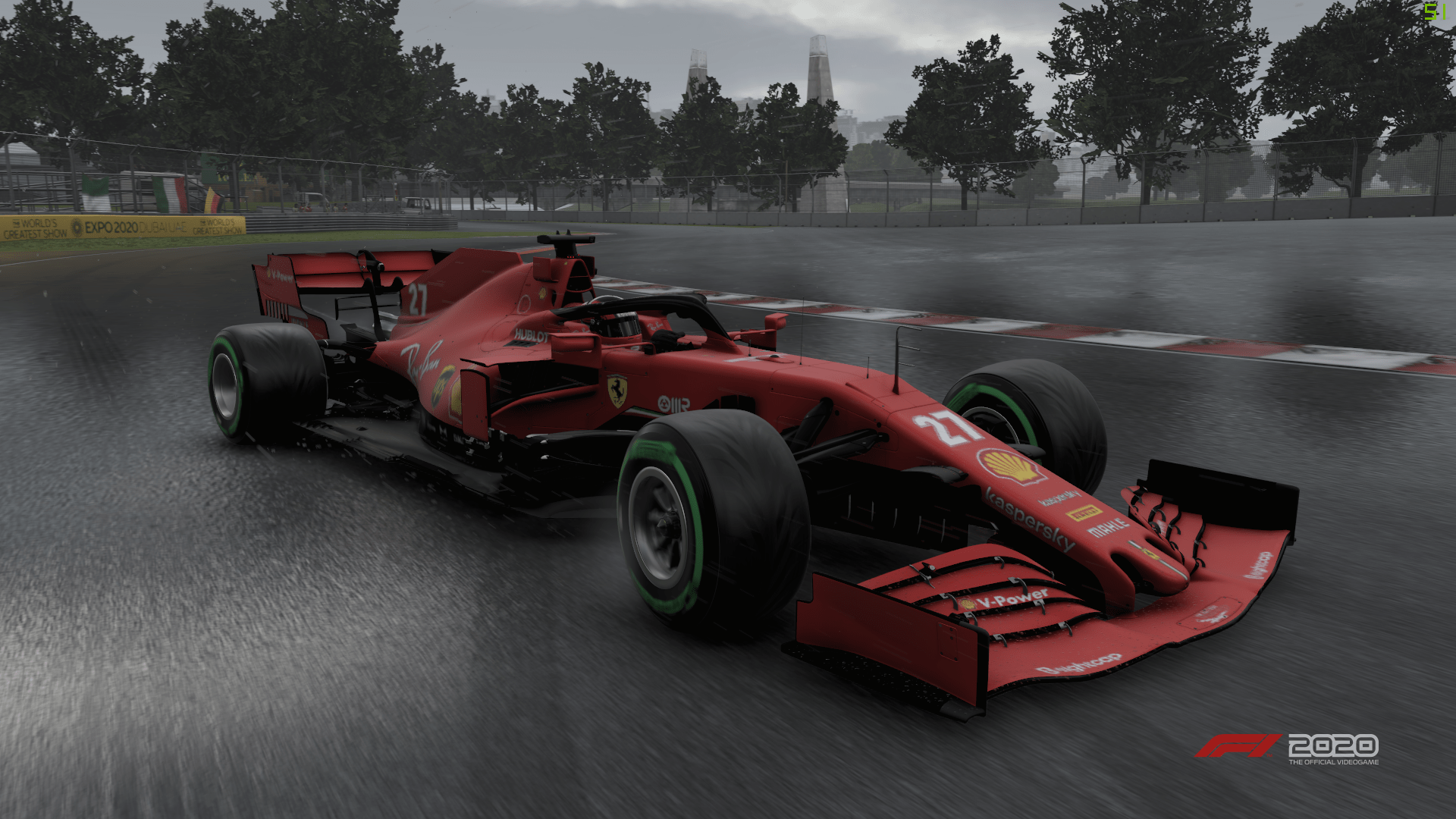 1920x1080 Gilles Villeneuve drifting around Montreal in this year's Ferrari. Salut Gilles.: F1Game