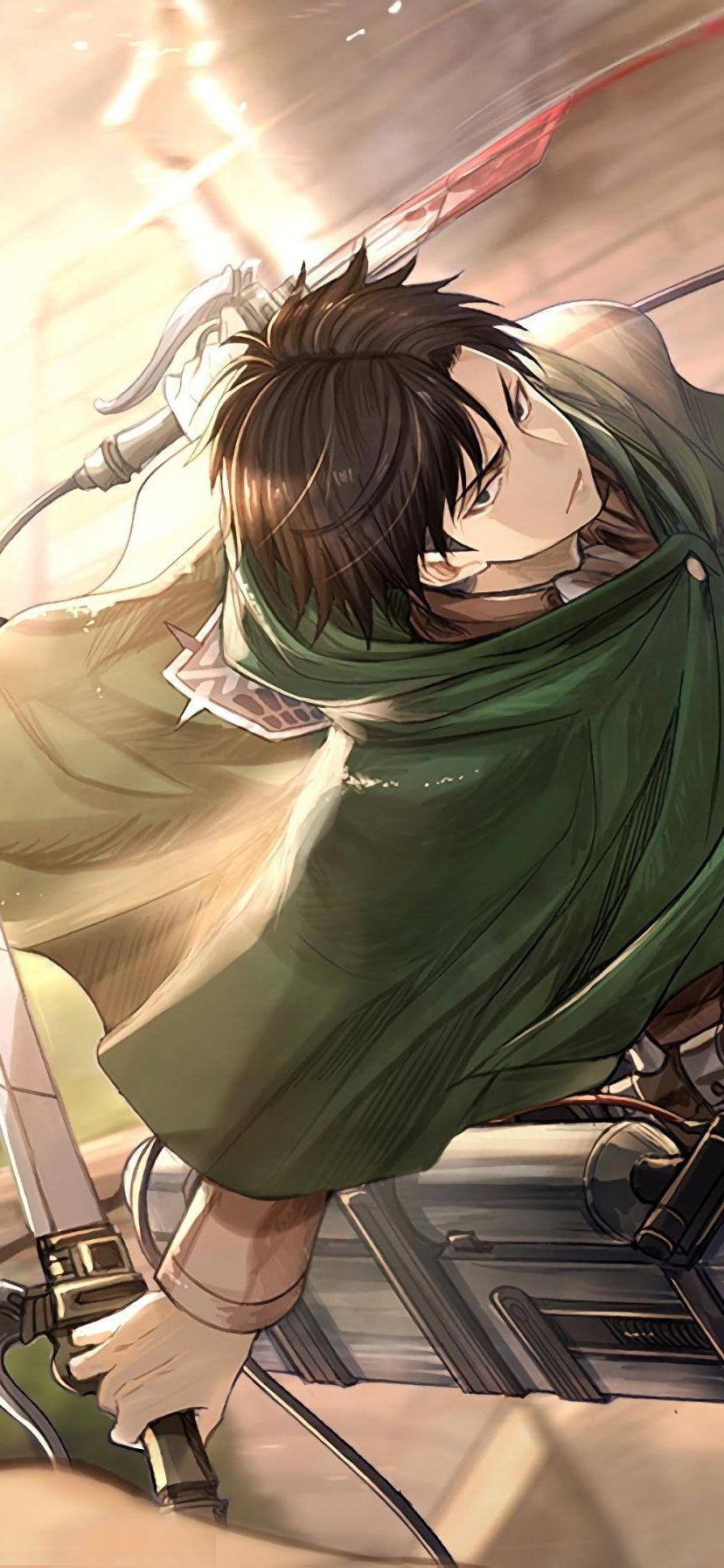 828x1792 Levi Ackerman Wallpaper