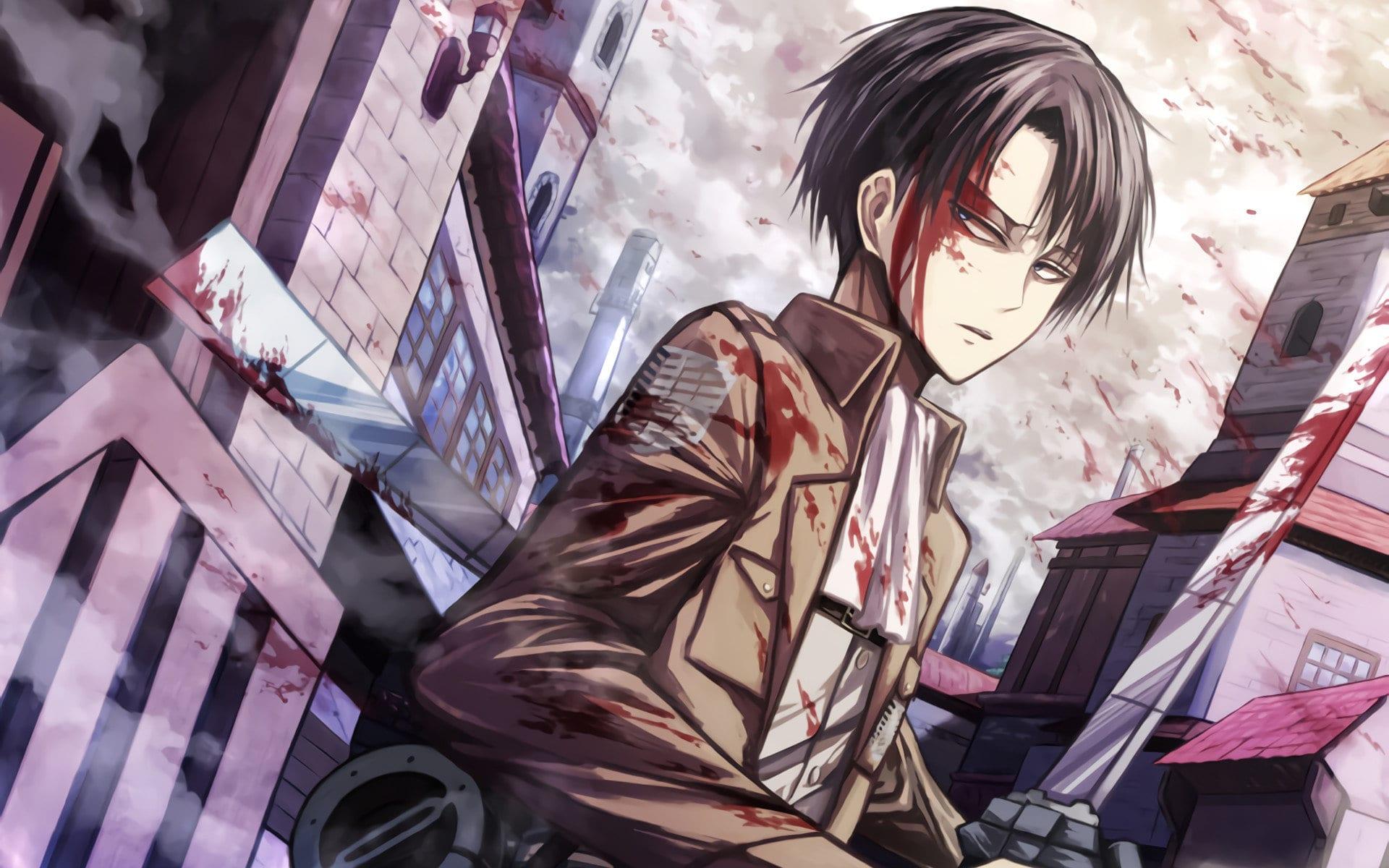 1920x1200 Levi Ackerman Wallpaper