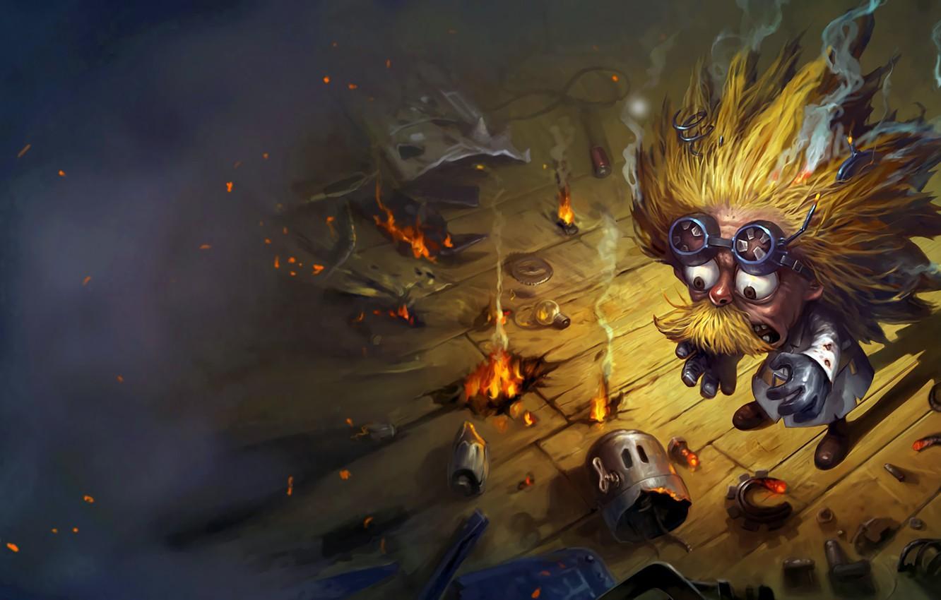 1332x850 Wallpaper the game, fantasy, art, league of legends, heimerdinger image for desktop, section игры