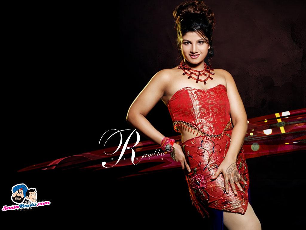 1024x768 Free Download Rambha Hot HD Wallpaper