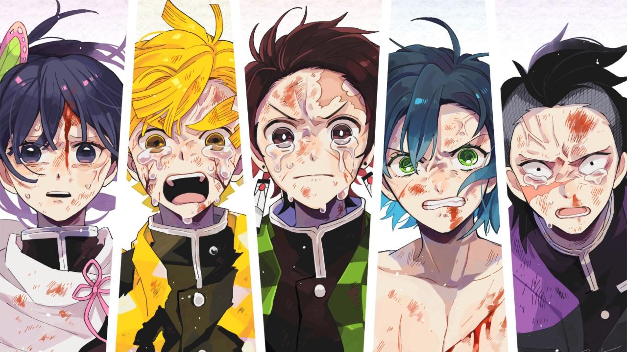 1280x720 Demon Slayer Genya Shinazugawa Inosuke Hashibira Kanao Tsuyuri Tanjirou Kamado Zenitsu Agatsuma HD Anime Wallpaper