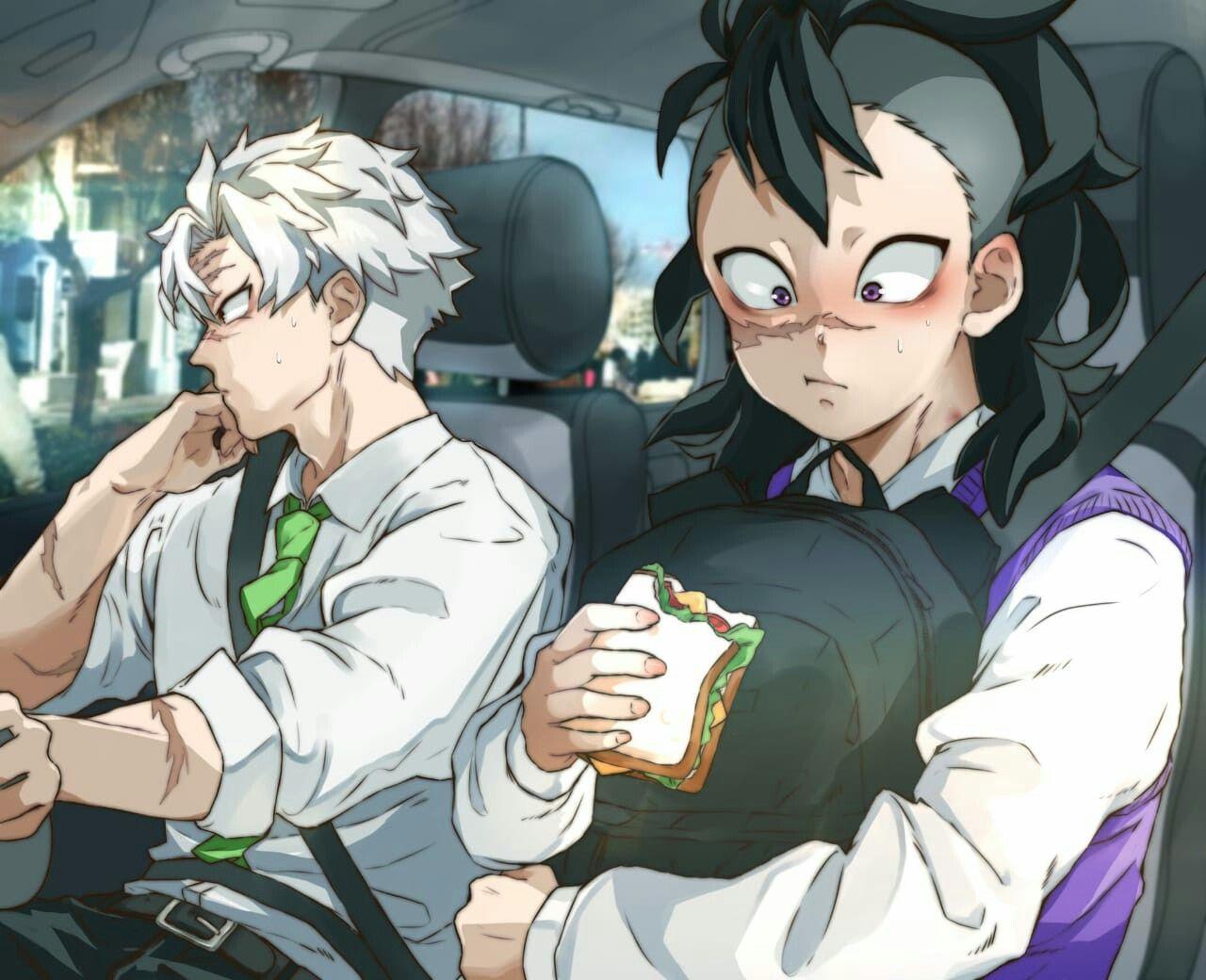 1280x1040 Sanemi & genya. Anime demon, Anime, Chibi anime kawaii