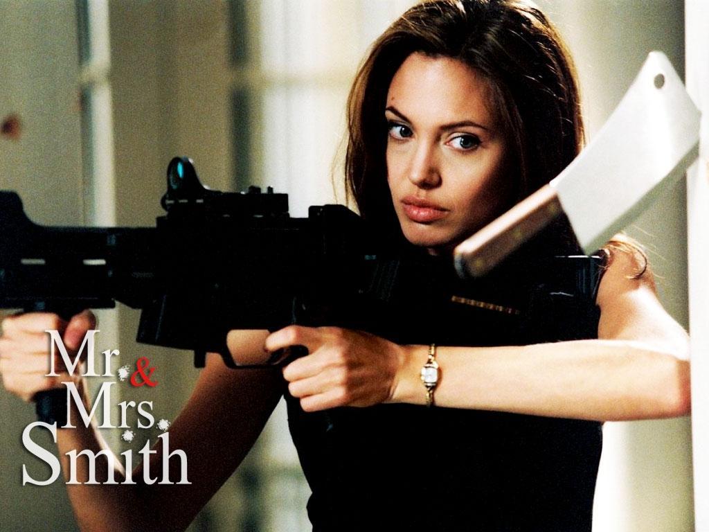 1024x768 Desktop Wallpaper Mr. & Mrs. Smith Movies