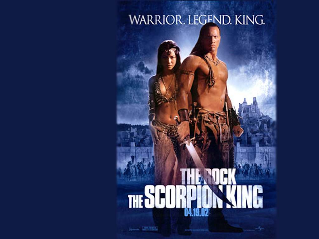 1024x768 the Scorpion King posters wallpaper