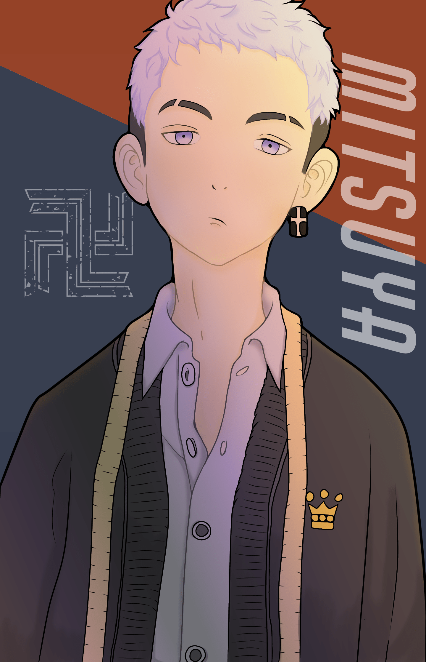 1440x2234 Draw at ibispaintX Mitsuya Takeshi from Tokyo Revengers by me: drawing