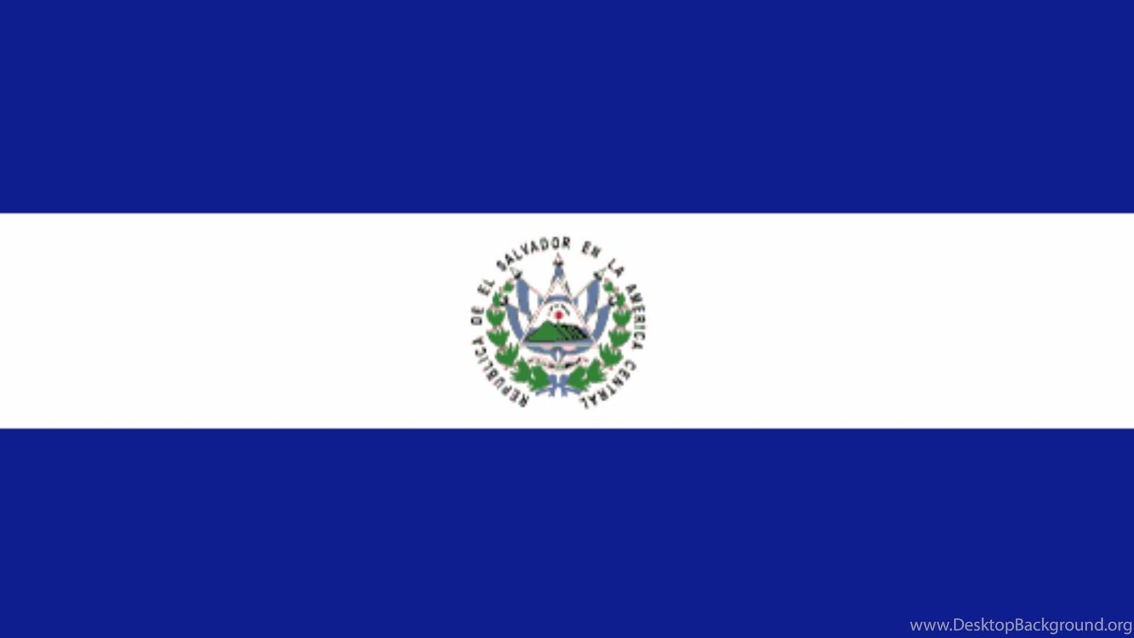 1600x900 El Salvador Flag Free Large Image Desktop Background