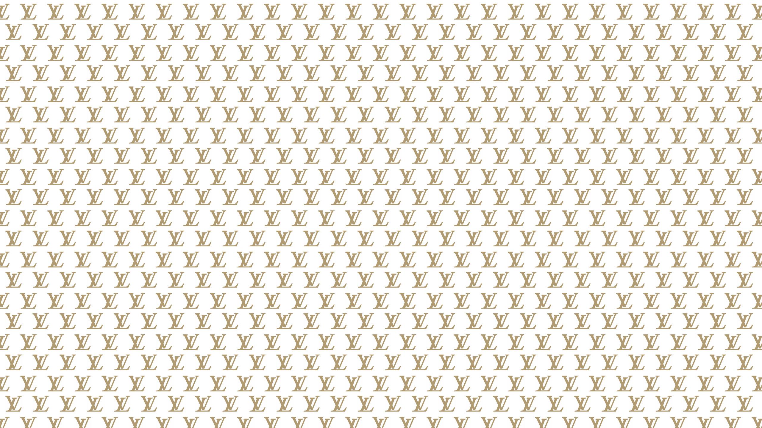 2560x1440 Glitter Rose Gold Louis Vuitton Wallpaper