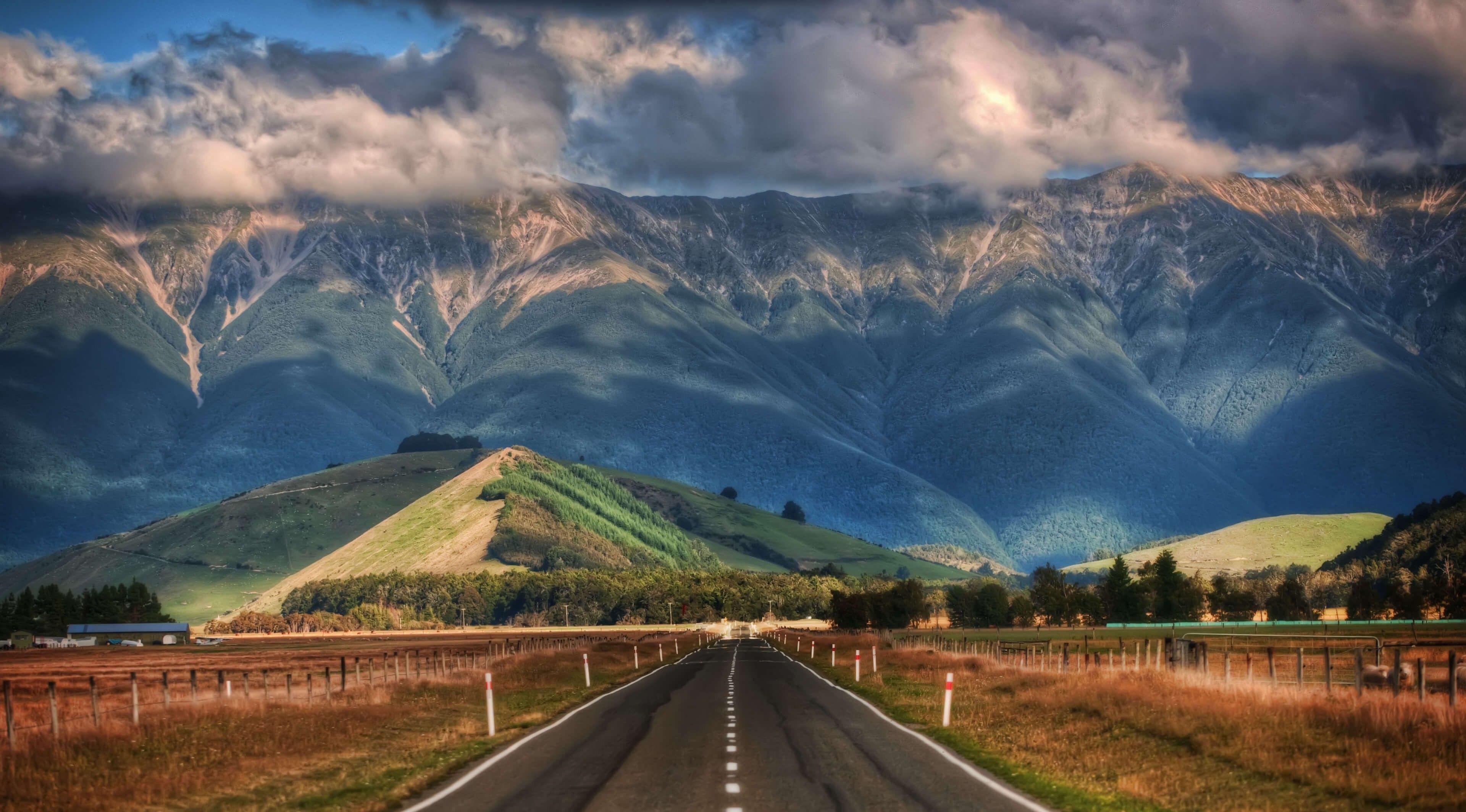 3840x2127 Beautiful Road World Travel New Zealand HD Wallpaper 3840x2127