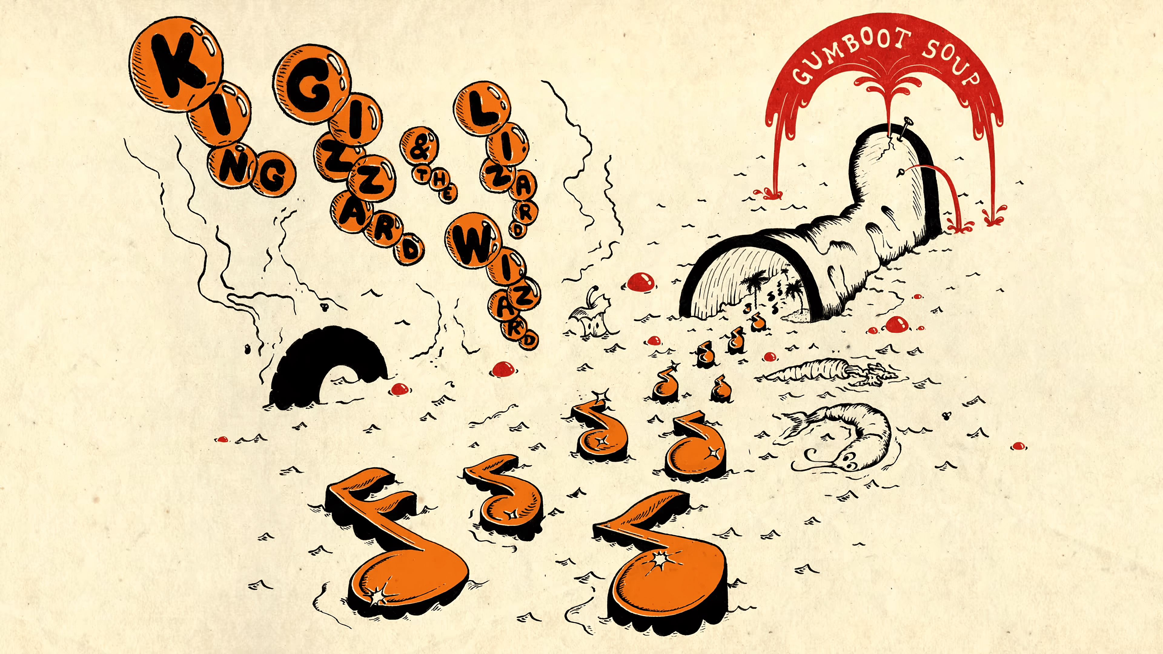 3840x2160 Text, Art, Label, Drawing, Bear resized