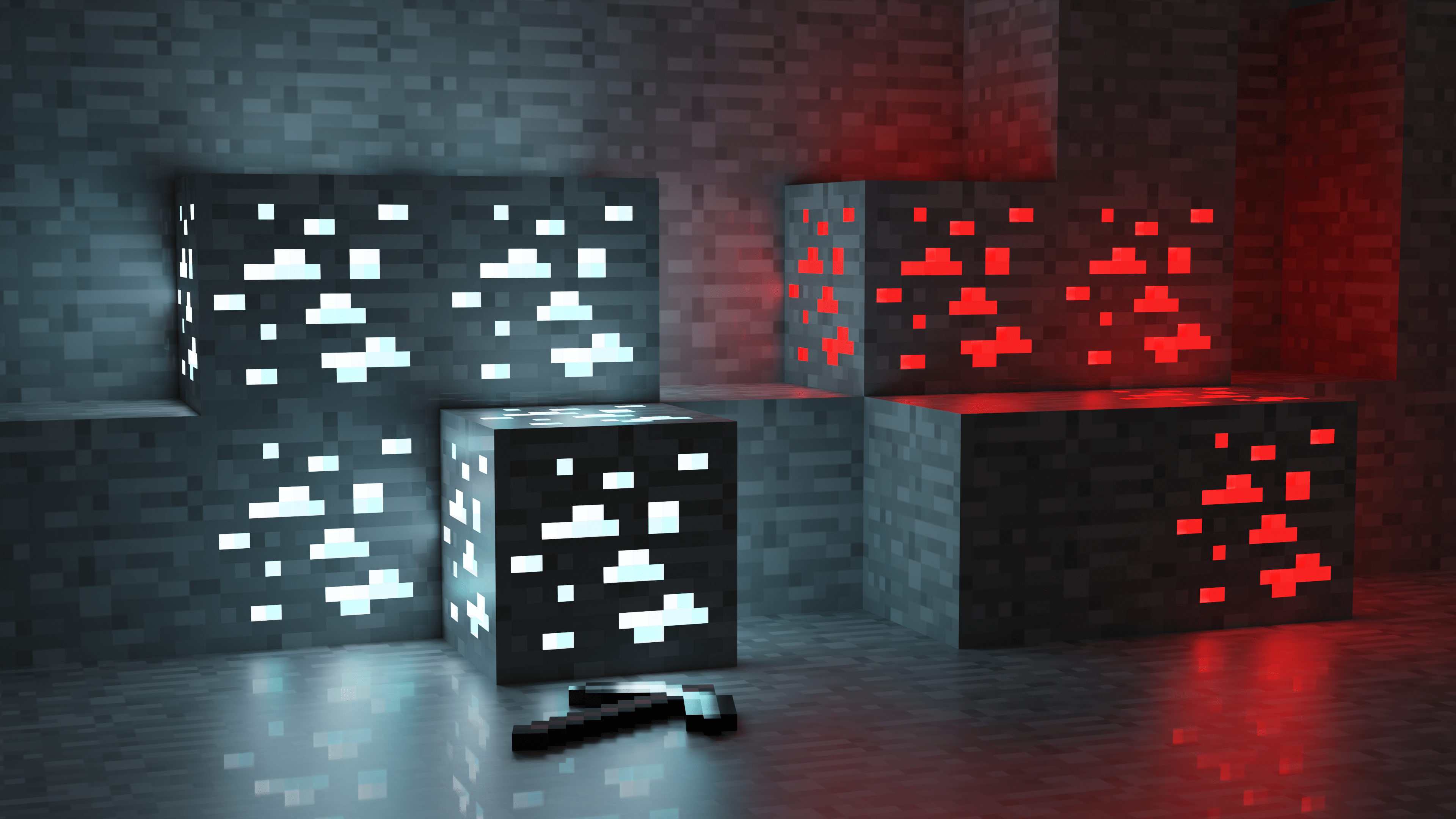 3840x2160 I made a cool Minecraft wallpaper