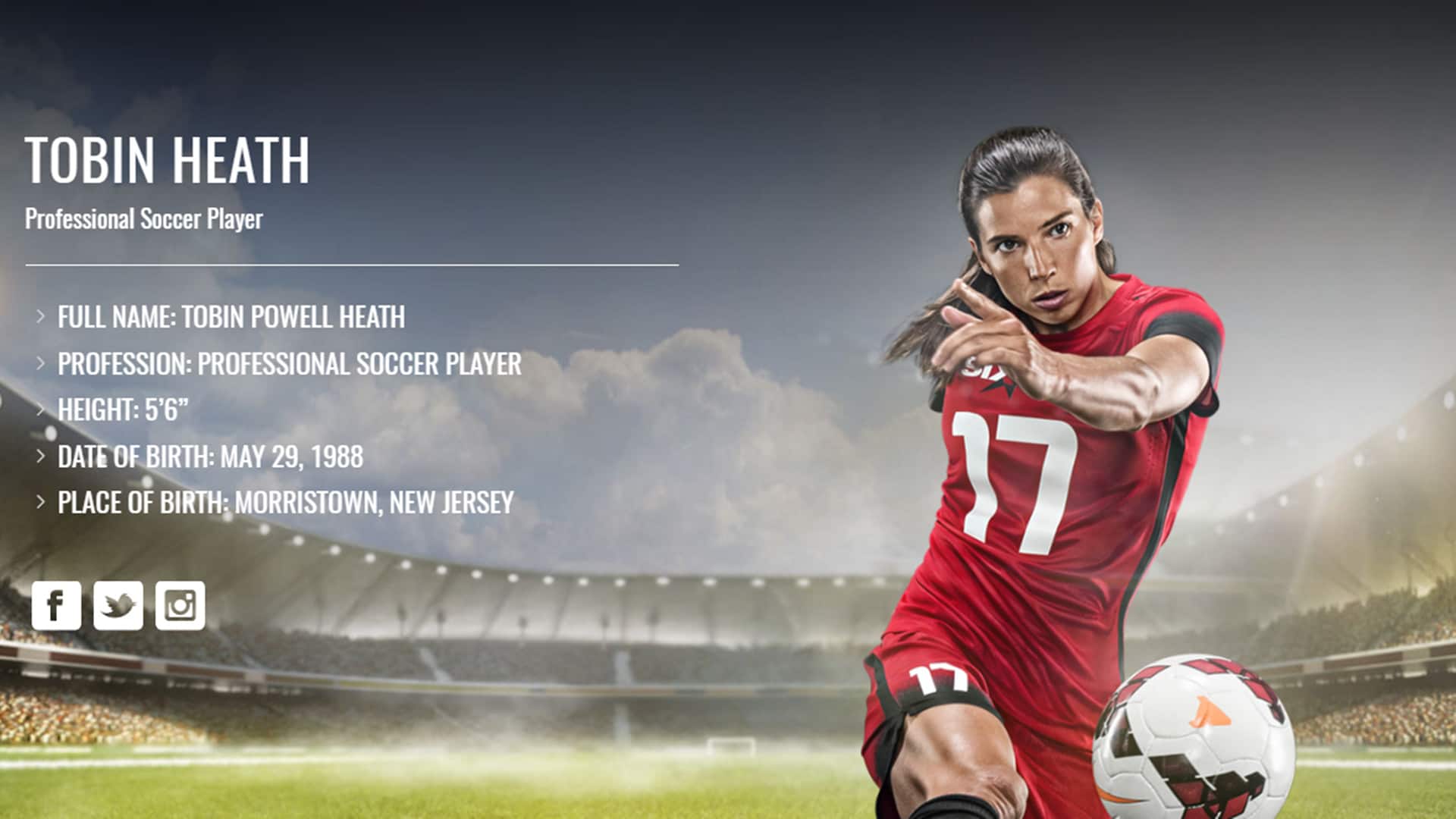 1920x1080 Tobin Heath Wallpaper