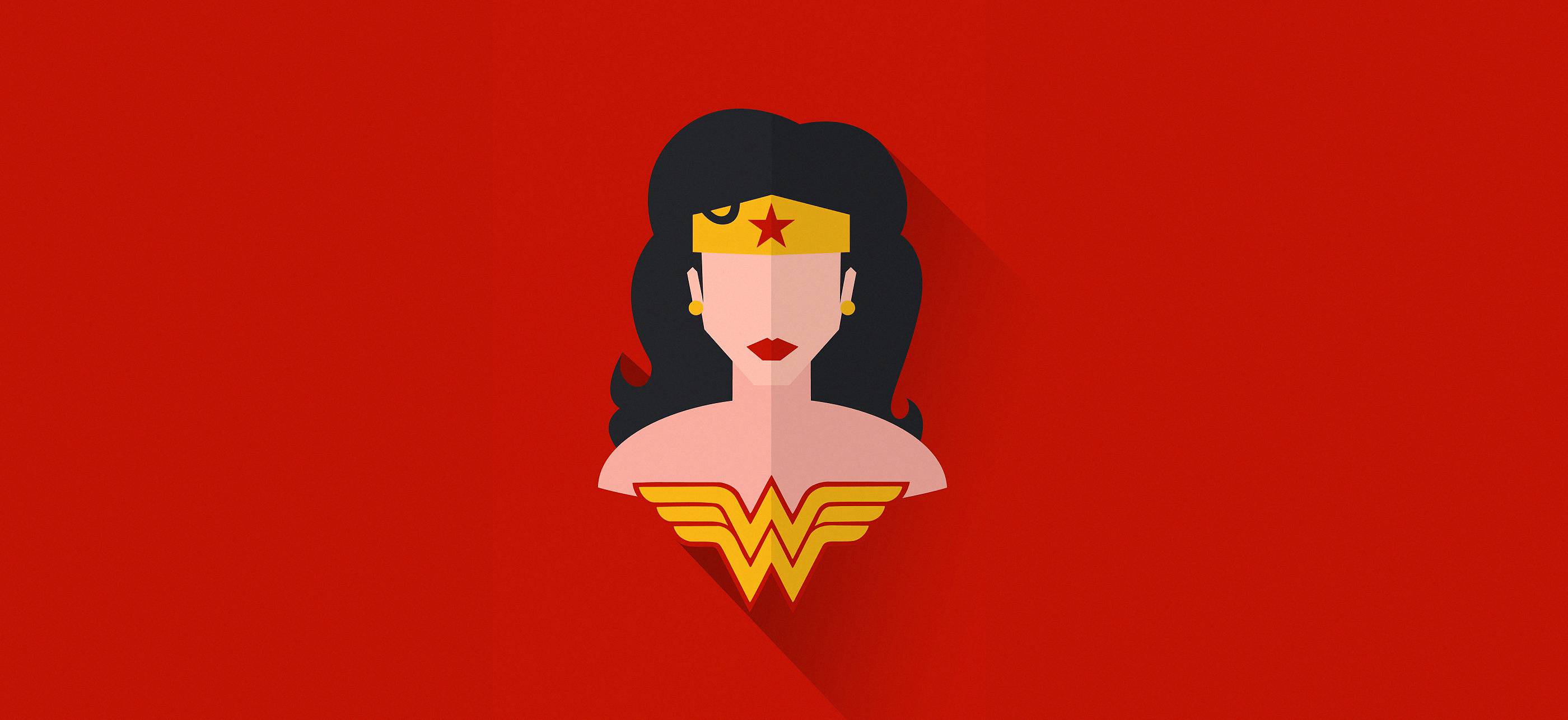2800x1286 Wonder Woman Minimal Wallpaper, HD Superheroes 4K Wallpaper, Image, Photo and Background