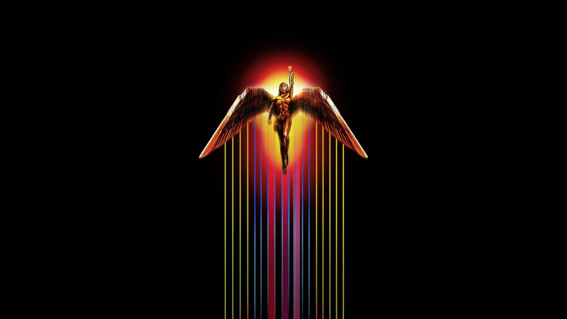 1920x1080 Movie poster, wonder woman minimal wallpaper, HD image, picture, background, 57e33a