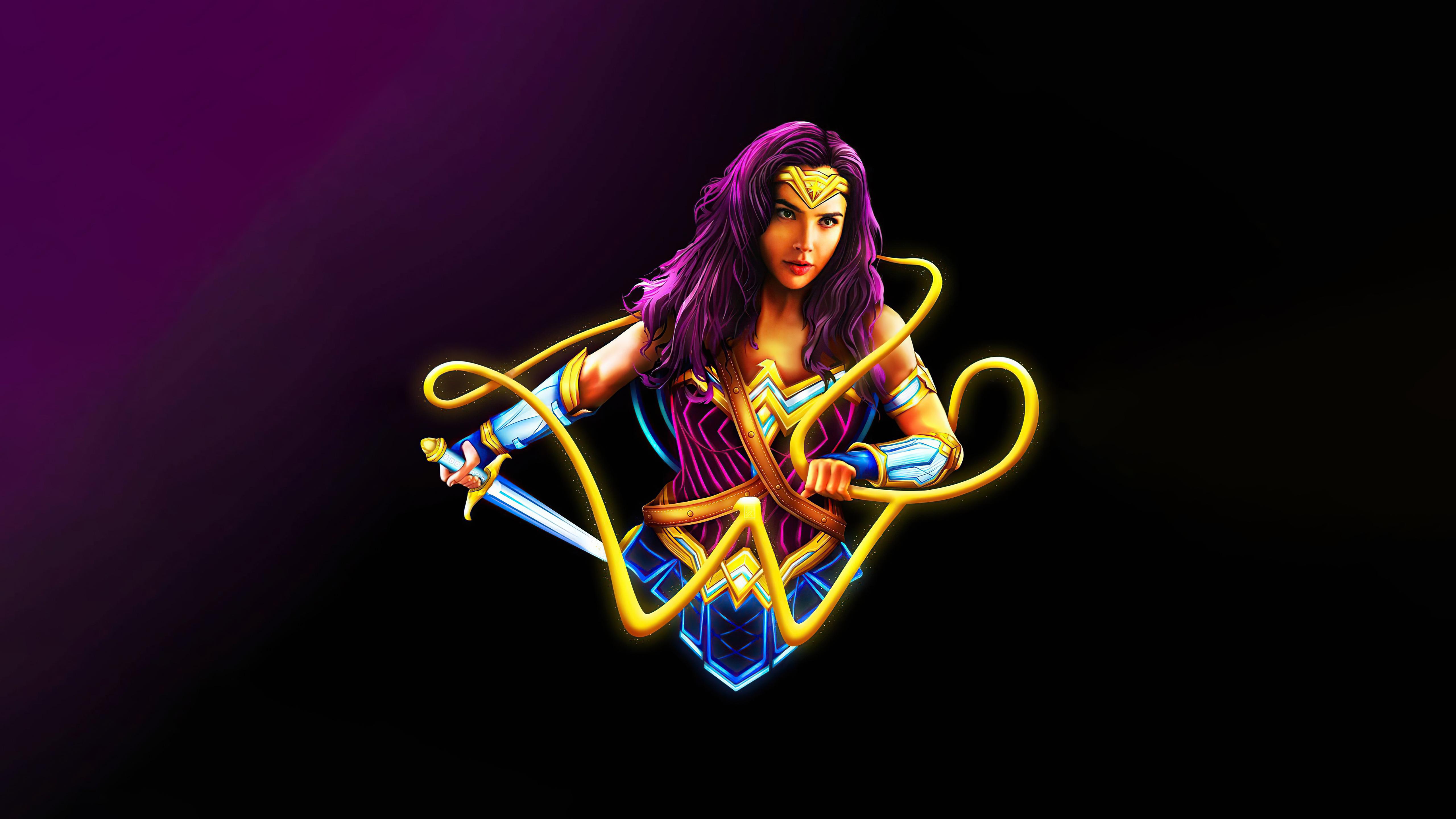 5120x2880 Wonder Woman Minimal 5k, HD Superheroes, 4k Wallpaper, Image, Background, Photo and Picture