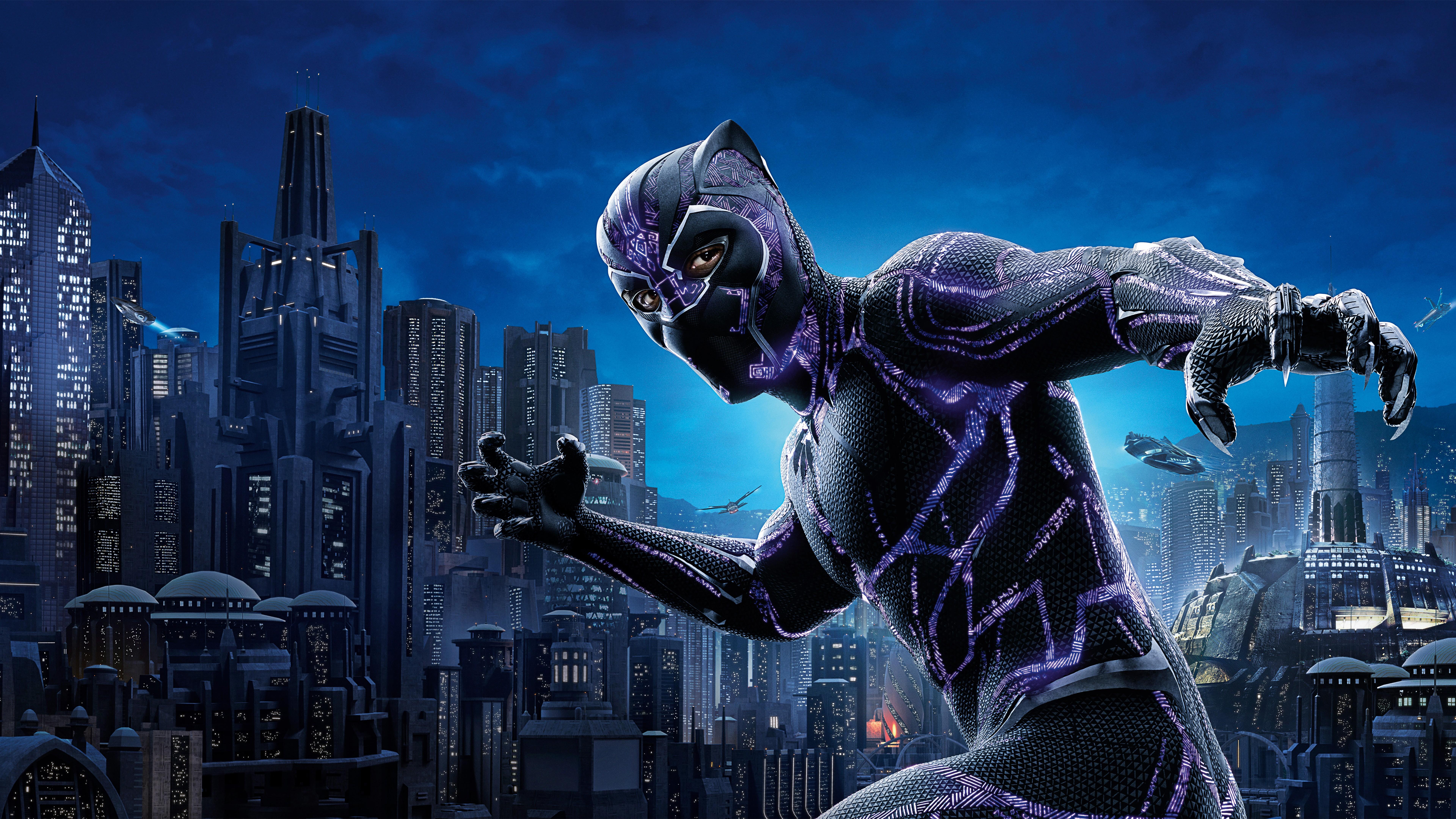 7680x4320 iPhone Black Panther Wallpaper HD 4k