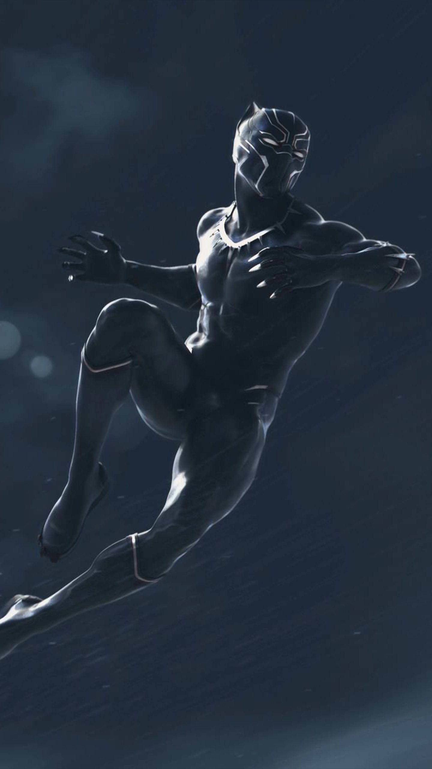 1440x2560 Black Panther Action Artwork 4K Ultra HD Mobile Wallpaper. Black panther marvel, Black panther HD wallpaper, Black panther art
