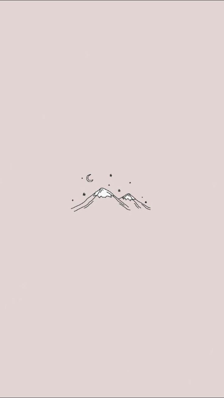 736x1309 Aesthetic Homescreen Korean Beige Aesthetic Wallpaper