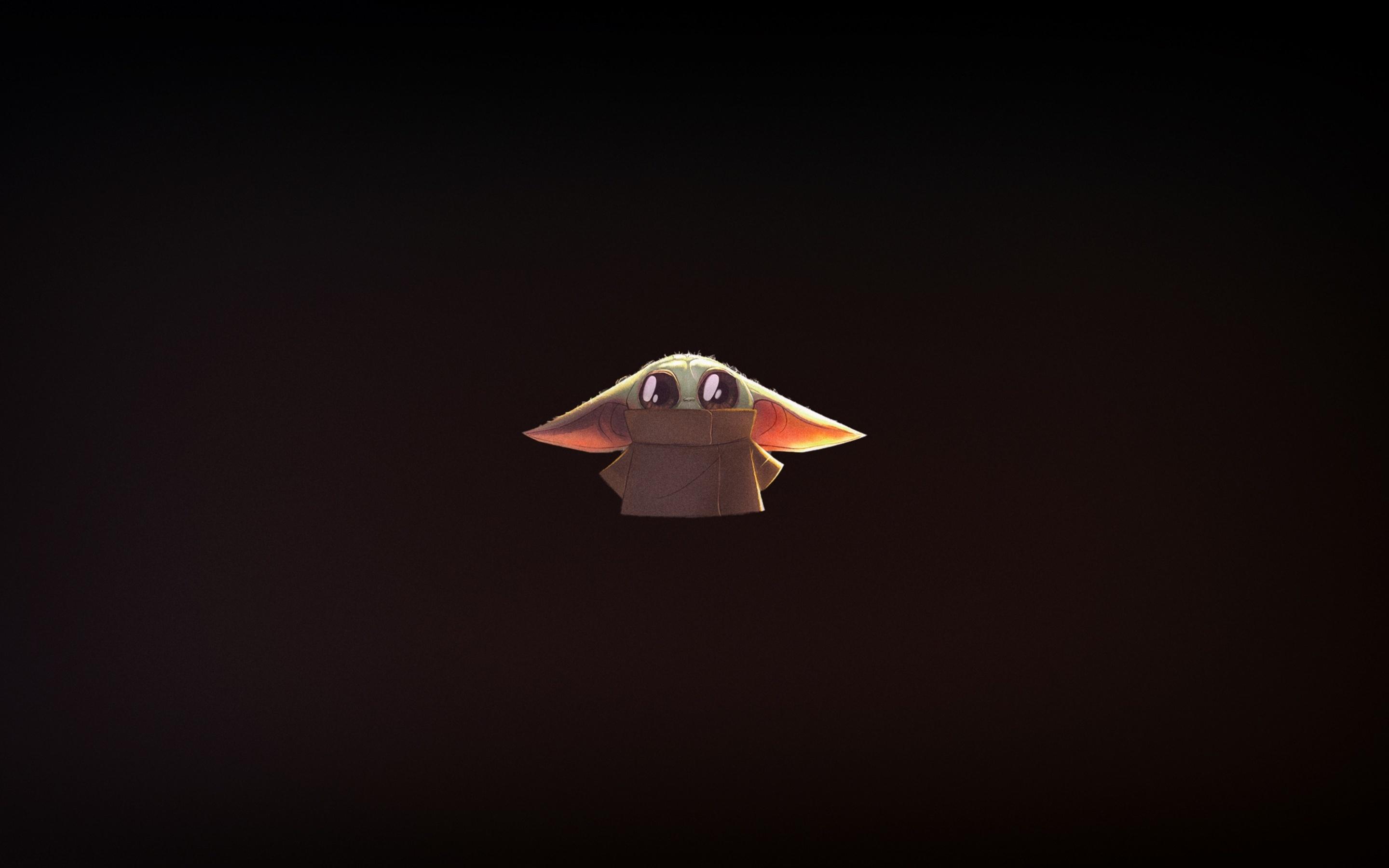 2880x1800 Baby Yoda Star Wars Minimal Macbook Pro Retina HD 4k Wallpaper, Image, Background, Photo and Picture