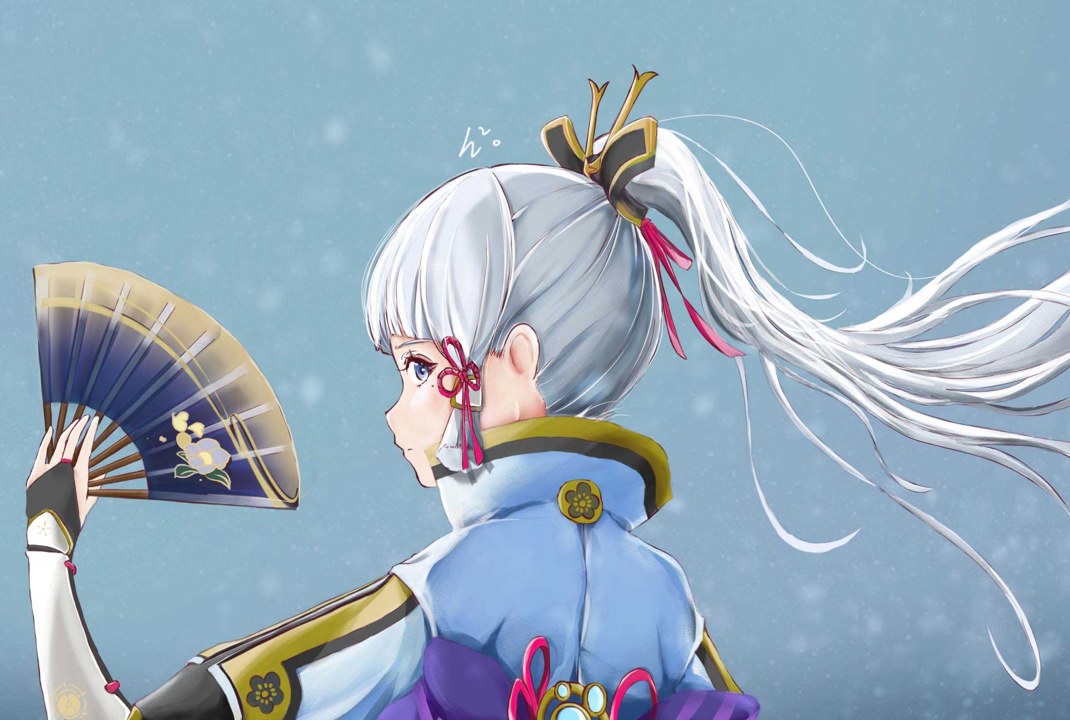 2200x1480 Kamisato Ayaka Wallpaper Free HD Wallpaper