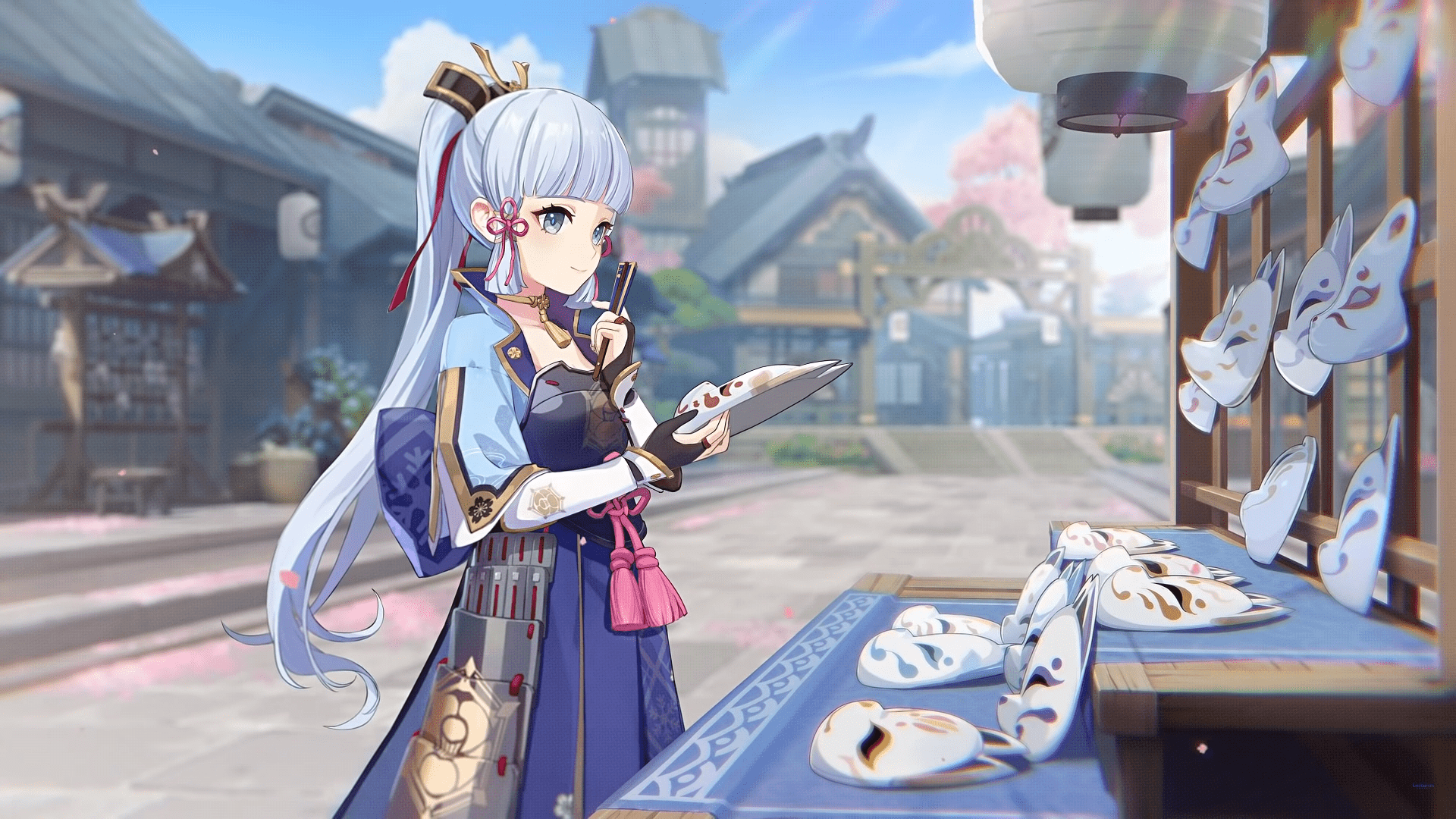 1920x1080 Ayaka Wallpaper from the Ayaka Teaser :): Genshin_Impact