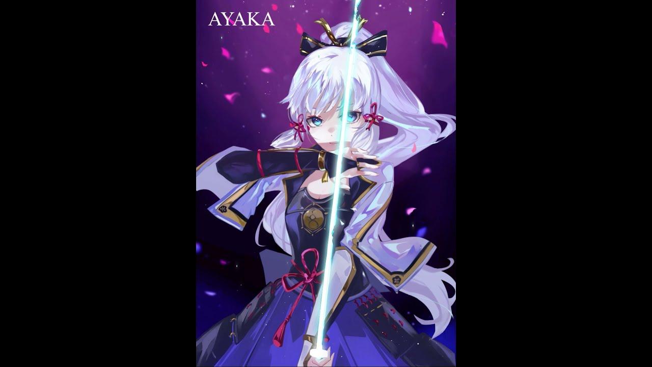 1280x720 live animated wallpaper (Ayaka Genshin impact)