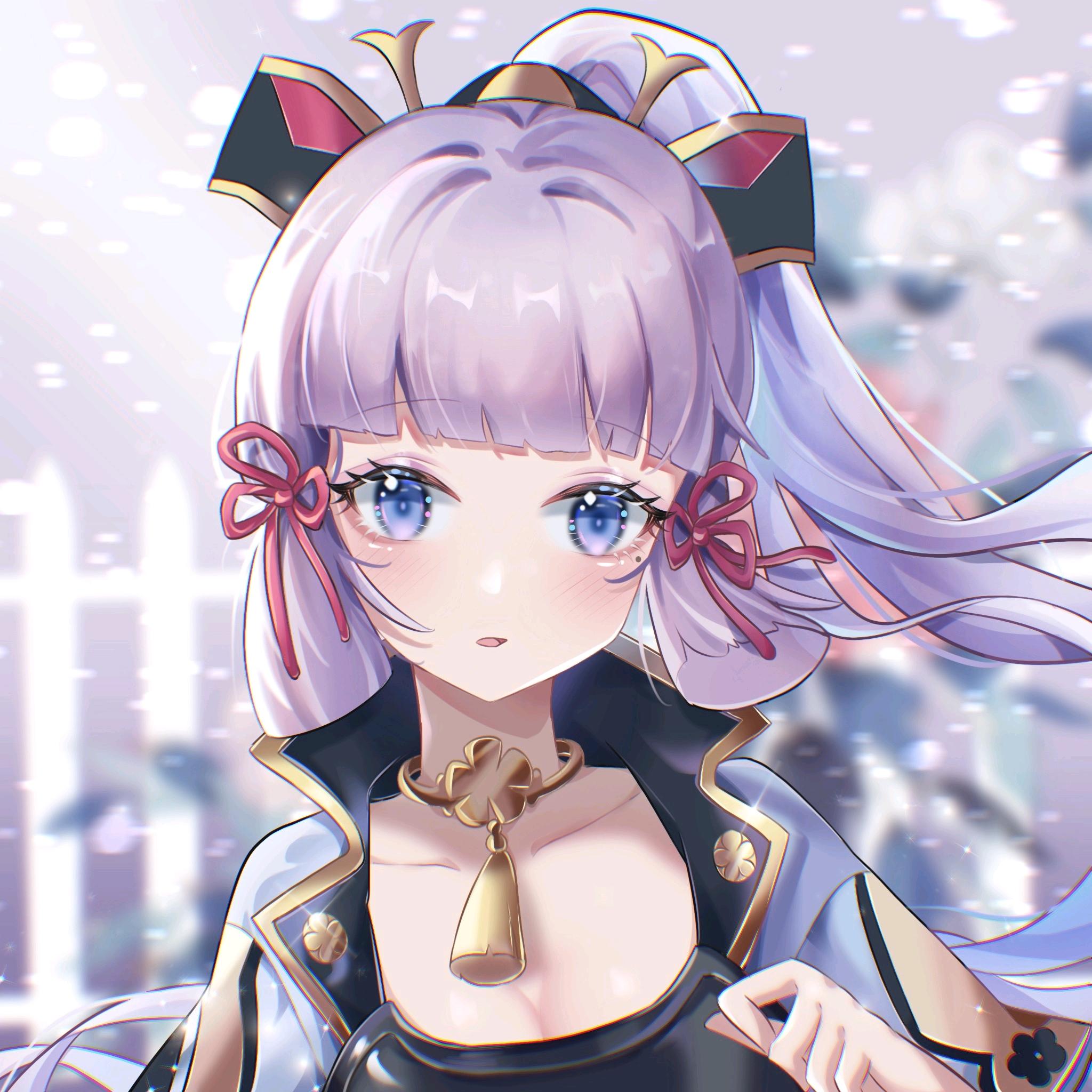 2048x2048 Anime Girls Genshin Impact Kamisato Ayaka Genshin Impact Wallpaper:2048x2048