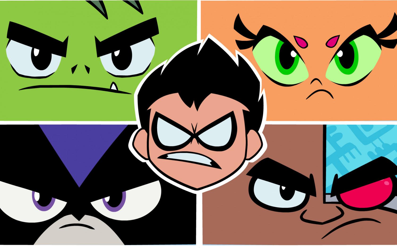 1680x1050 Download wallpaper Robin, Cyborg, Raven, Teen Titans Go!, Beast Boy, Starfire, section films in resolution 1680x1050