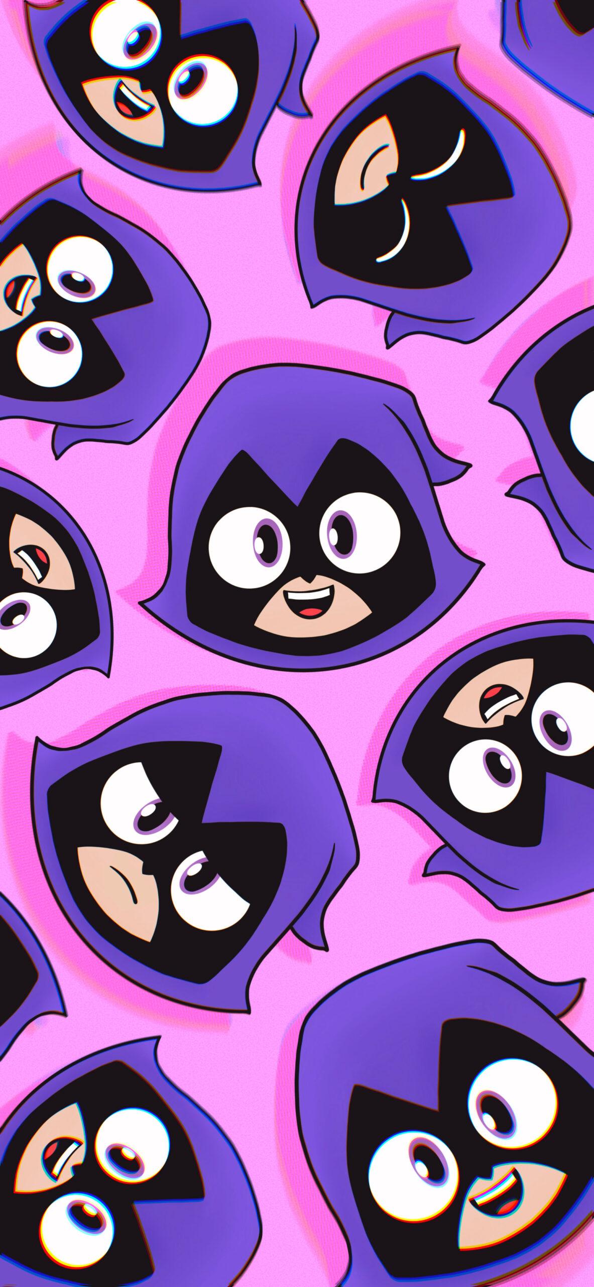1183x2560 Teen Titans Go Raven Pink Wallpaper