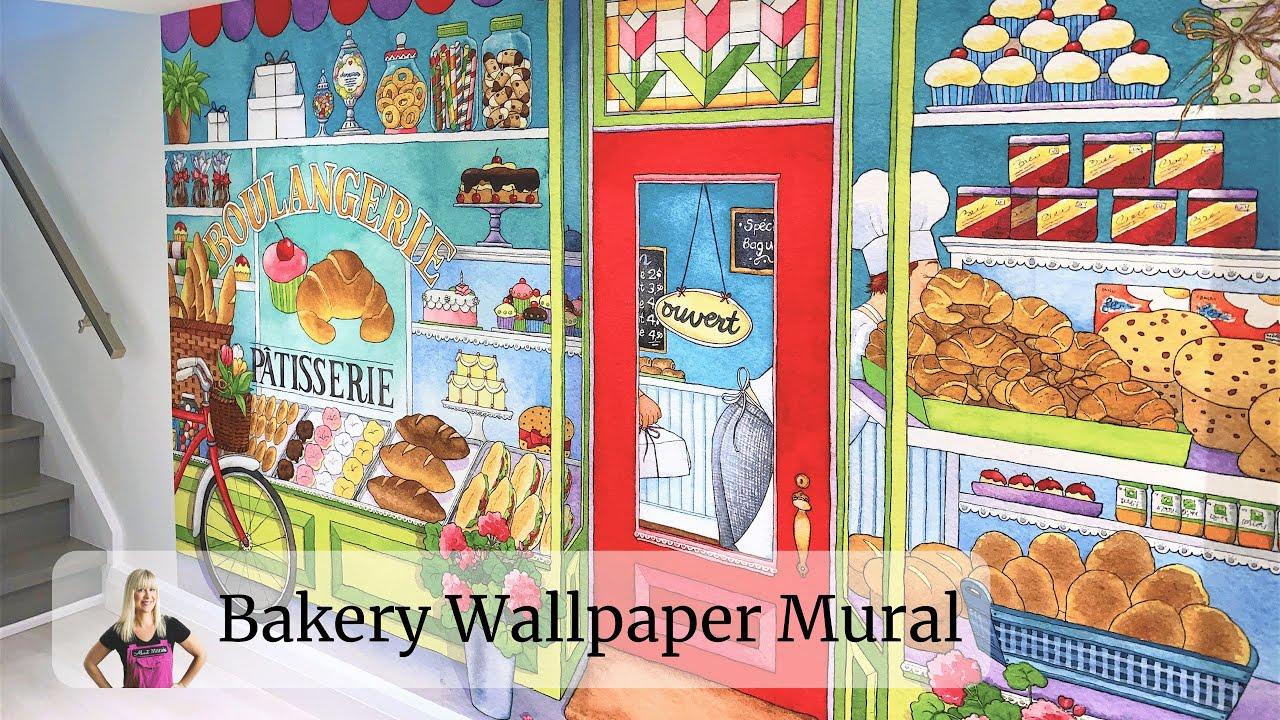 1280x720 Bakery Wallpaper Mural for Kids it up Close!
