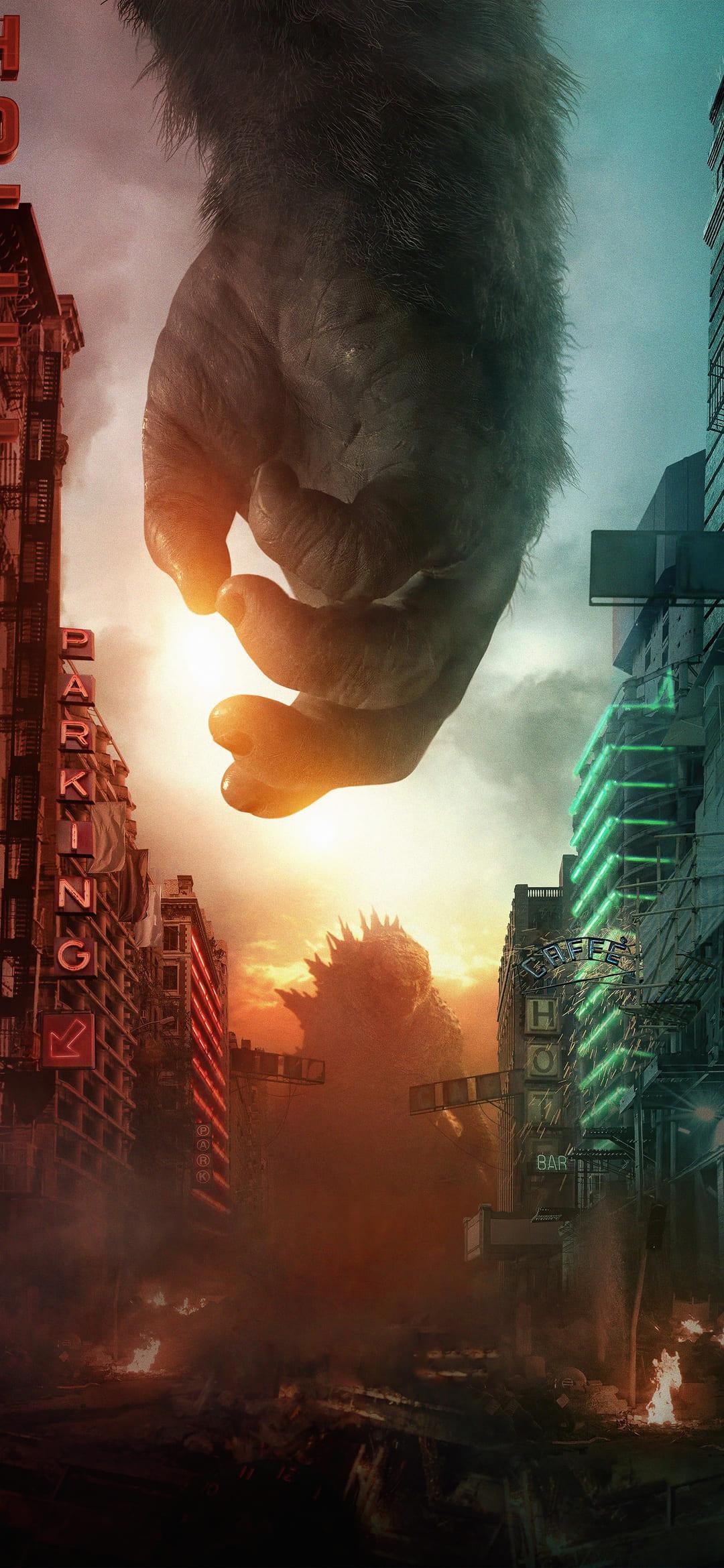 1080x2340 Godzilla vs Kong Wallpaper -k Background Download [ 35 + HD ]