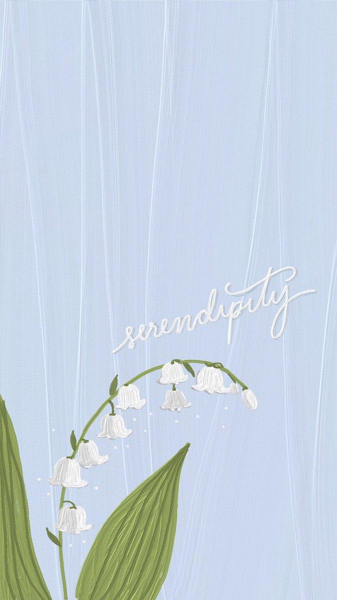 675x1200 sleepyhead wallpaper for you phone with this tiny little Lily of the valley to lighten up your day! #wallpaper #iphone #art #flower #illustration