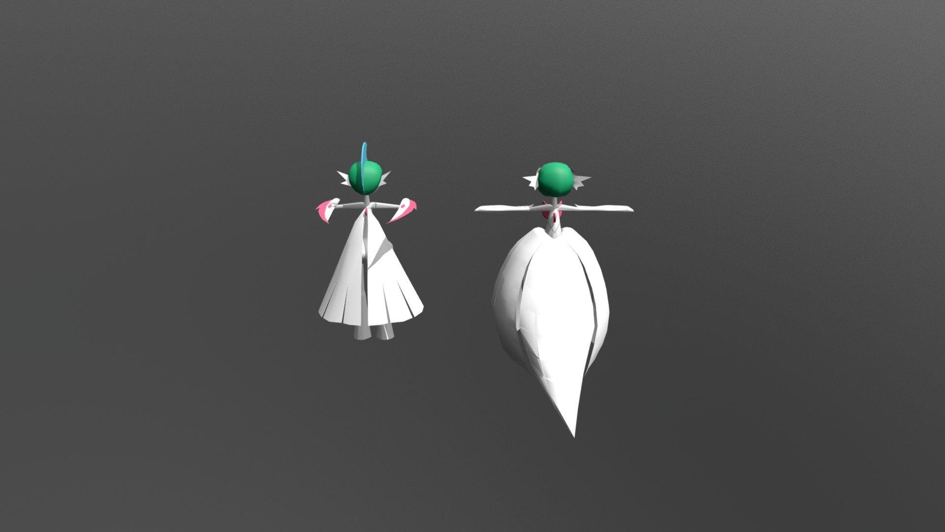 1920x1080 Mega Gardevoir and Mega Gallade model by Nigel Sioson [f736f59]