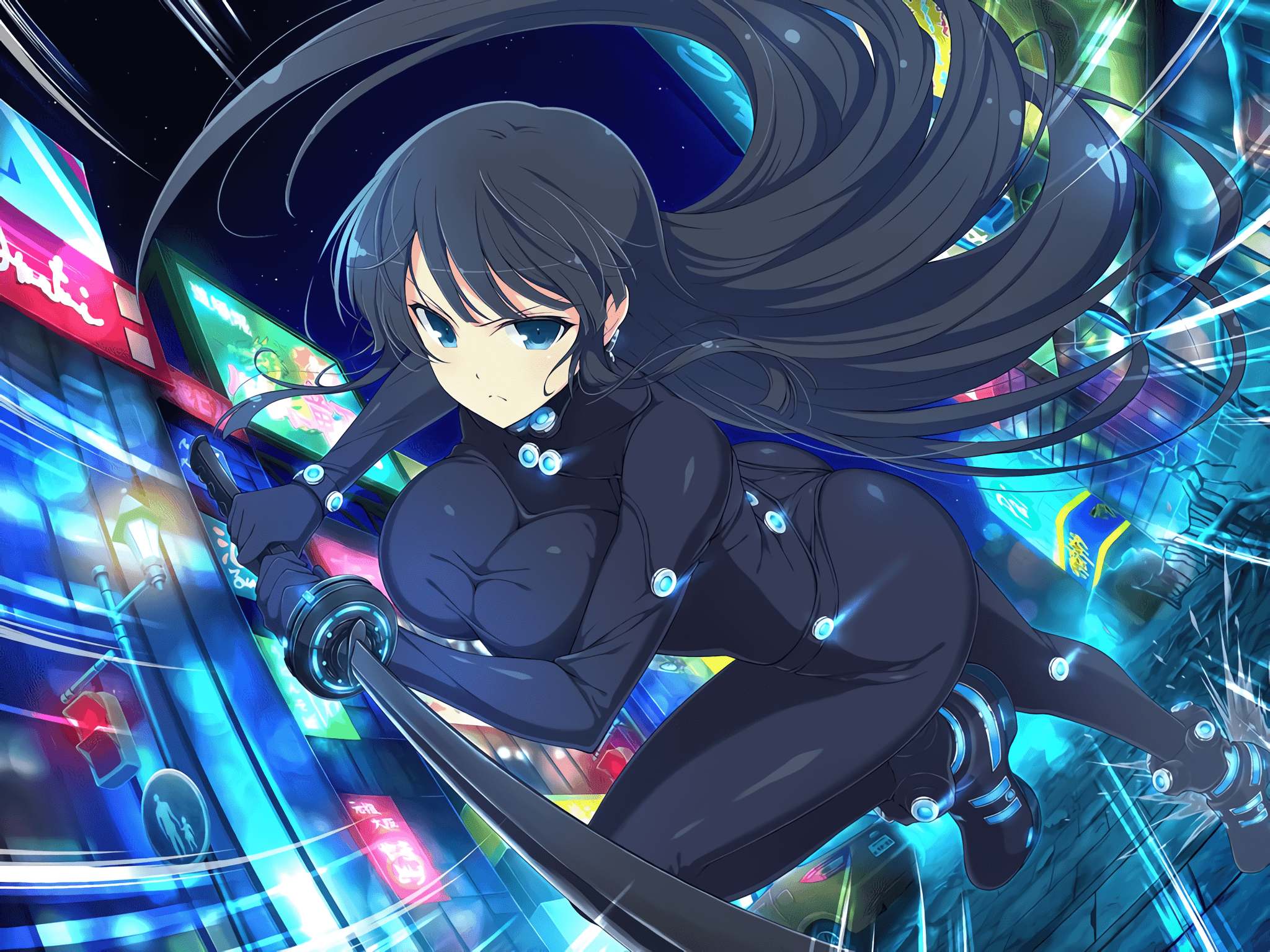 2048x1536 Gantz X Senran Kagura New Link
