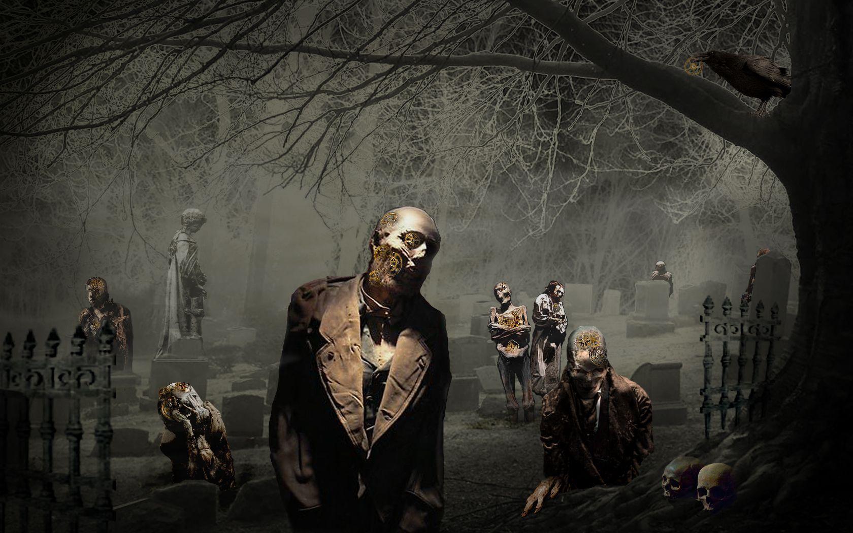 1680x1050 Halloween Horror HD Wallpaper