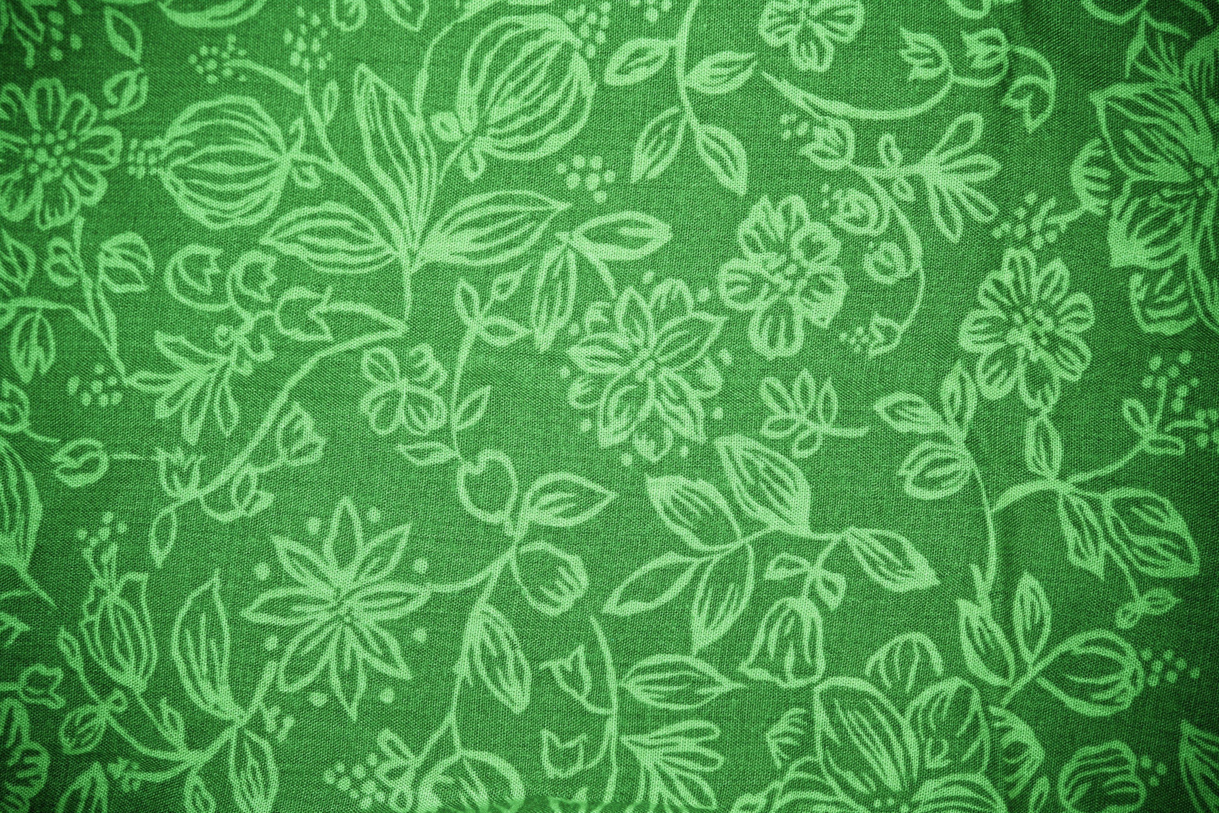 3888x2592 Free download Green Fabric with Floral Pattern Texture High Resolution Photo [3888x2592] for your Desktop, Mobile & Tablet. Explore Fabric Wallpaper. Crown Wallpaper and Fabrics Etobicoke, Crown Wallpaper and