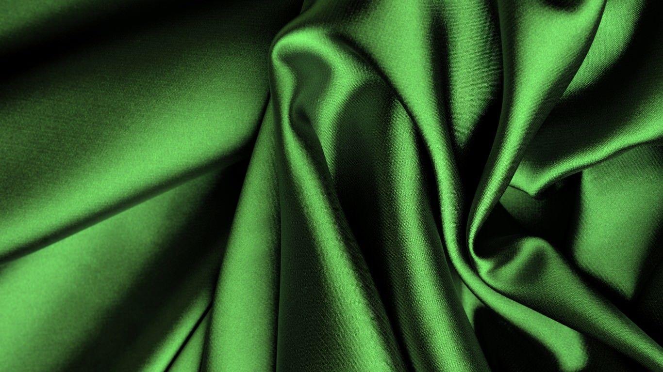 1366x768 What is Silk. Green satin, Green fabric, Green