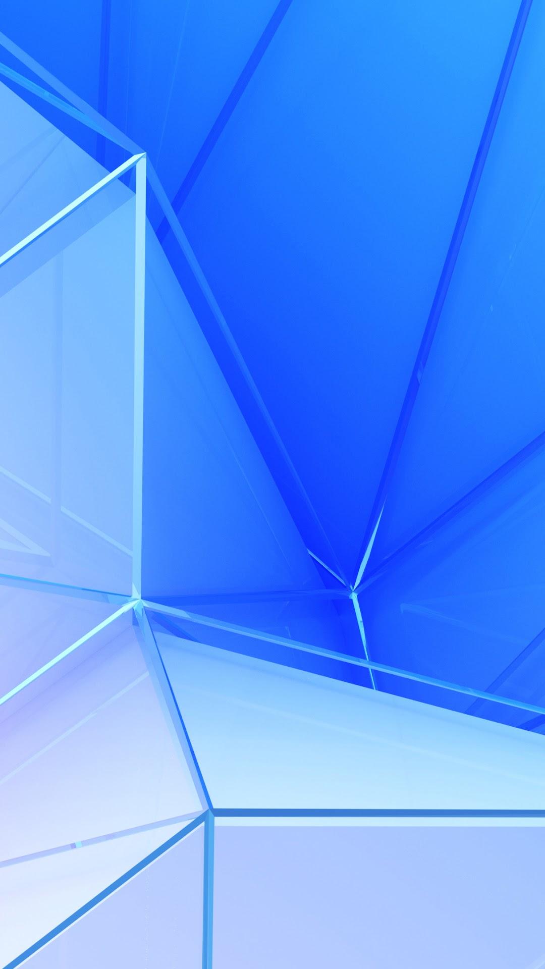 1080x1920 Polygon, Blue, Color, Abstract phone HD Wallpaper, Image, Background, Photo and Picture. Mocah HD Wallpaper