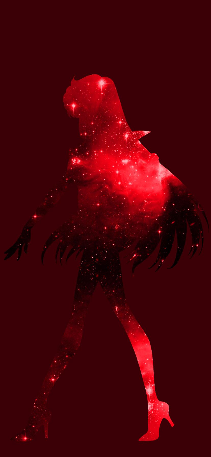 828x1792 sailor mars silhouette iphone xr wallpaper