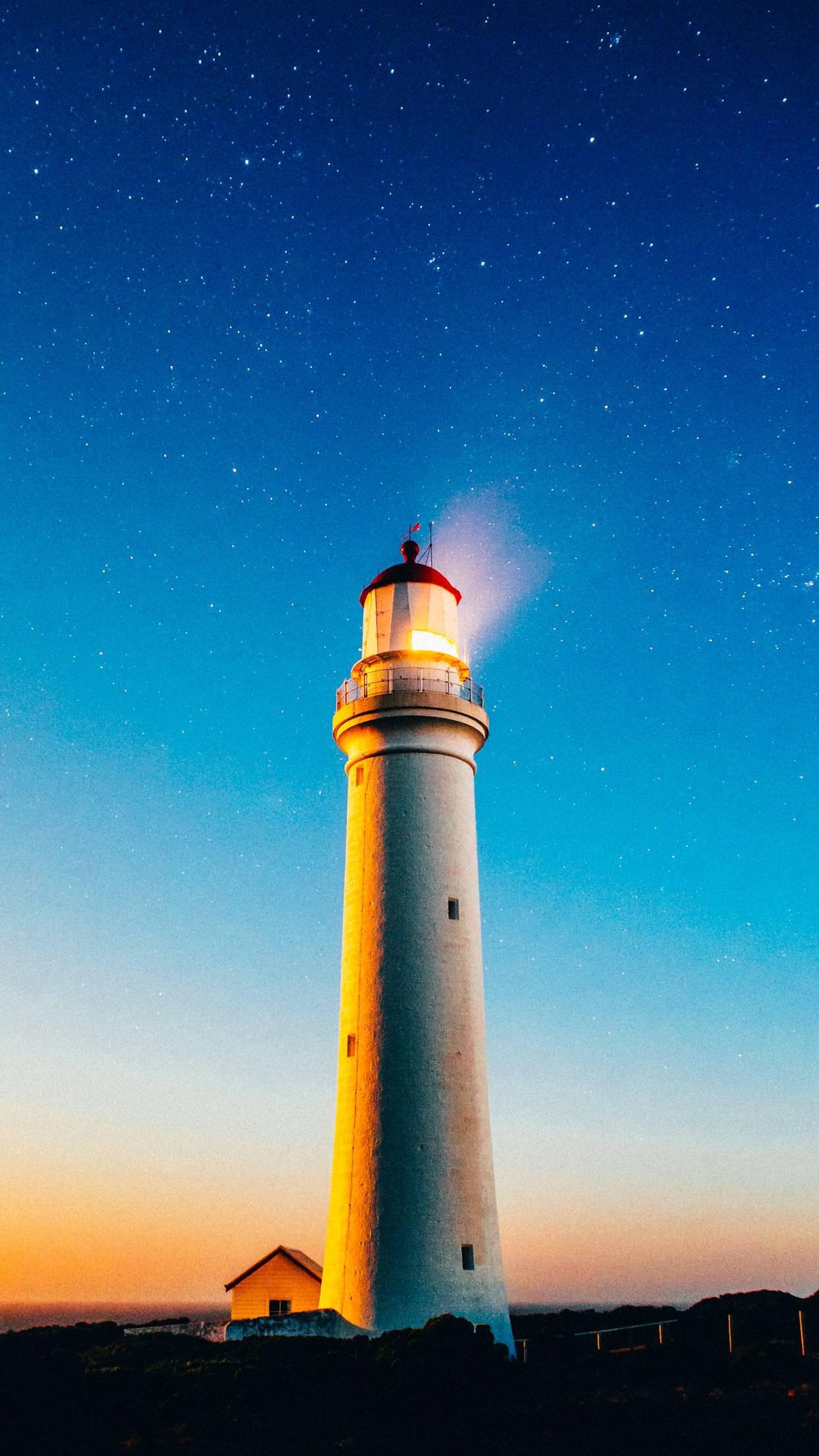 1242x2208 Vertical Lighthouse Night Stars 1242x2208 UHD Wallpaper. Walldump HD and UHD Wallpaper