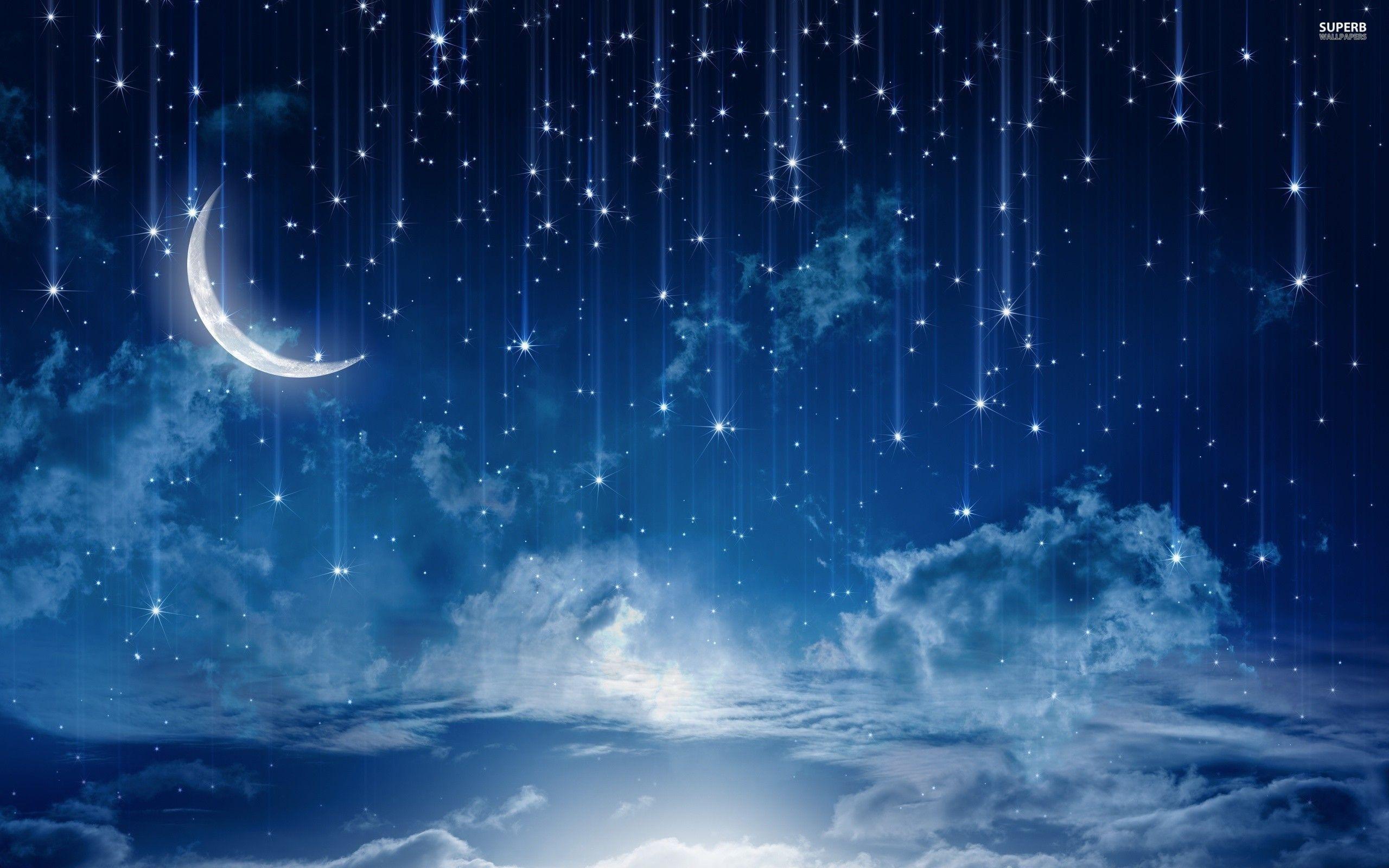 2560x1600 Anime Starry Sky Background