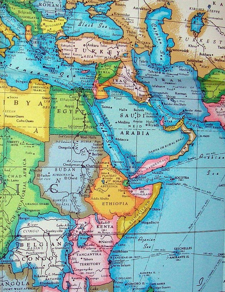 788x1024 Middle East, SW Asia and NE Africa c1955. World map wallpaper, Middle east map, Map wallpaper