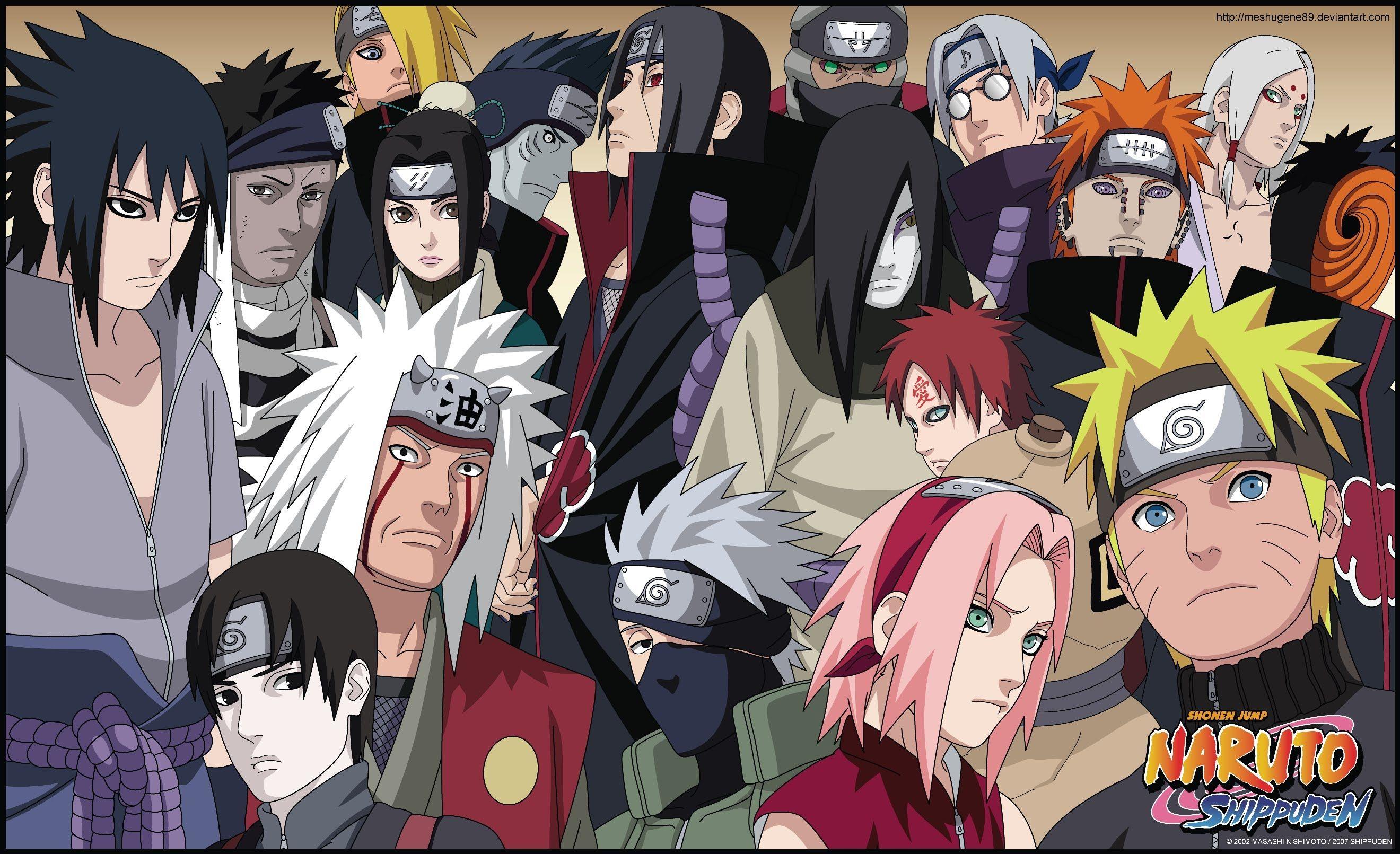 2640x1611 Naruto Shippuden Characters Wallpaper