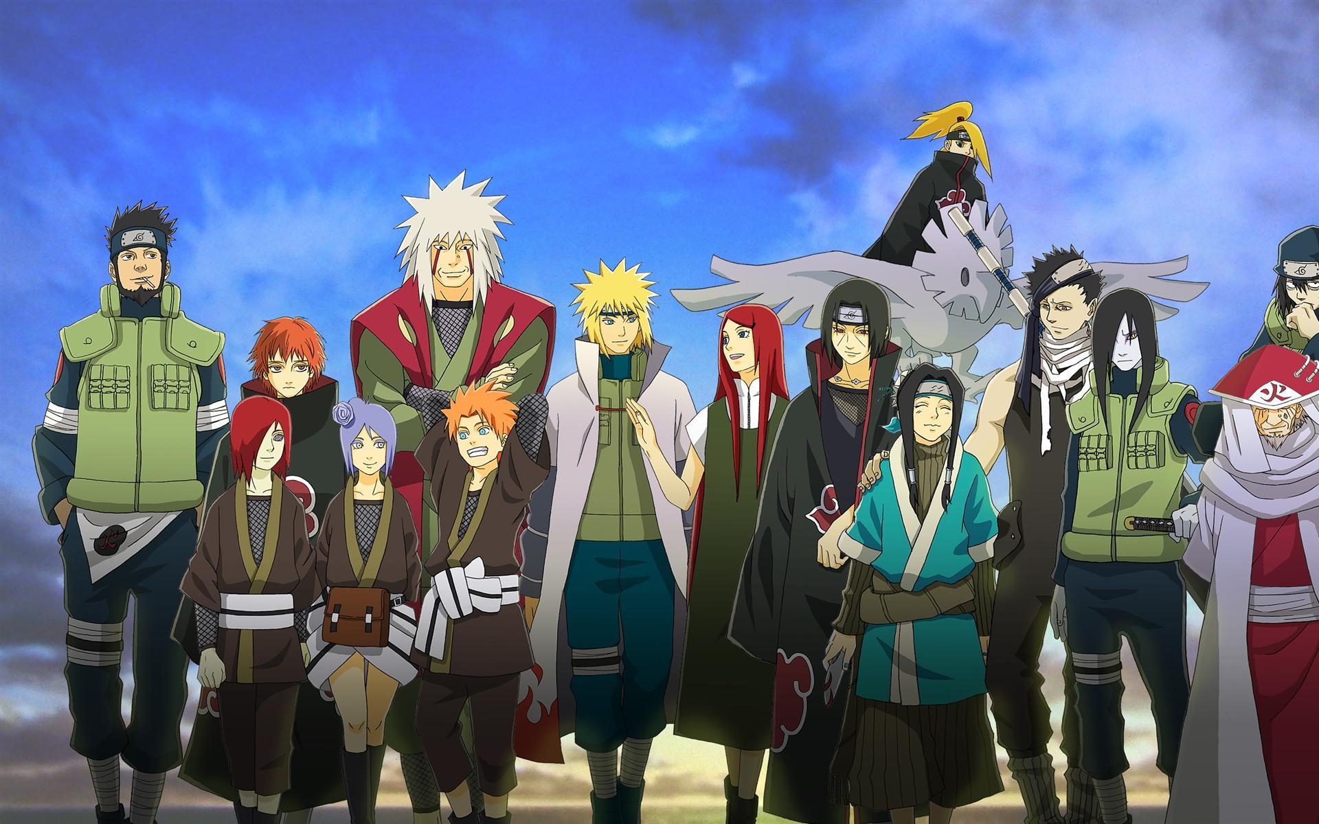1920x1200 All naruto characters wallpaper