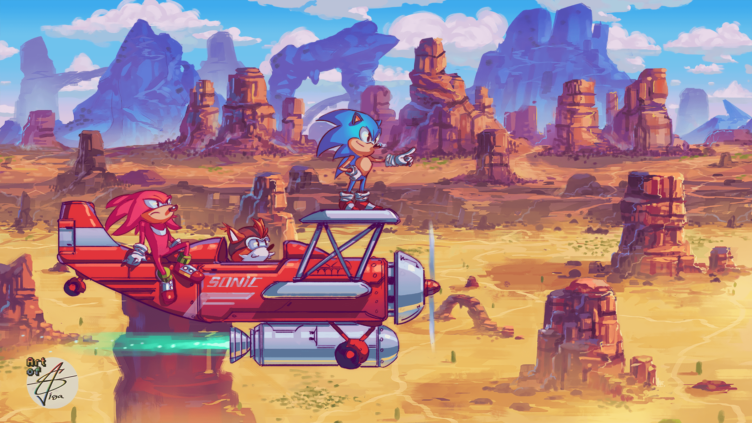 2400x1350 Sonic Mania Plus Wallpaper